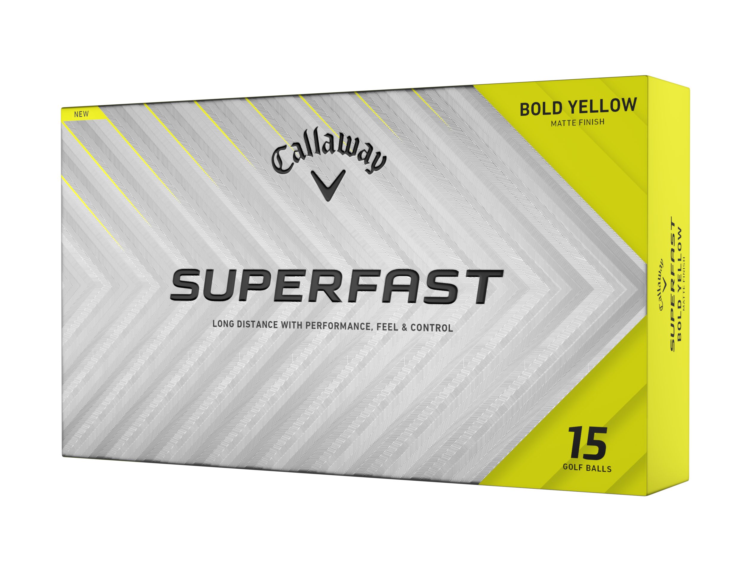 Callaway Men's Superfast Bold Golf Ball - 15 Pack Front_Angled_Left