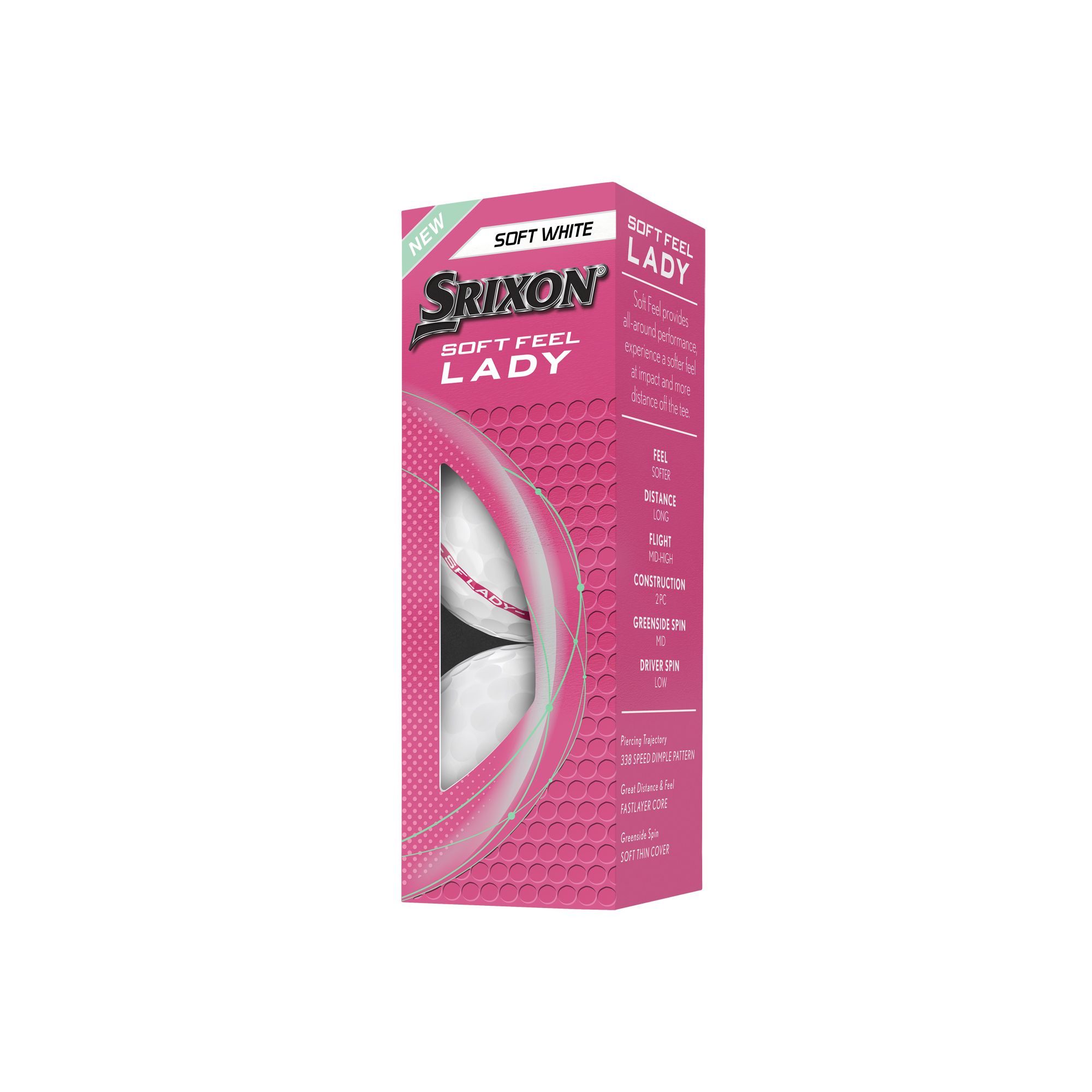 Srixon Soft Feel Lady 9 Women's Golf Ball - 12pk
