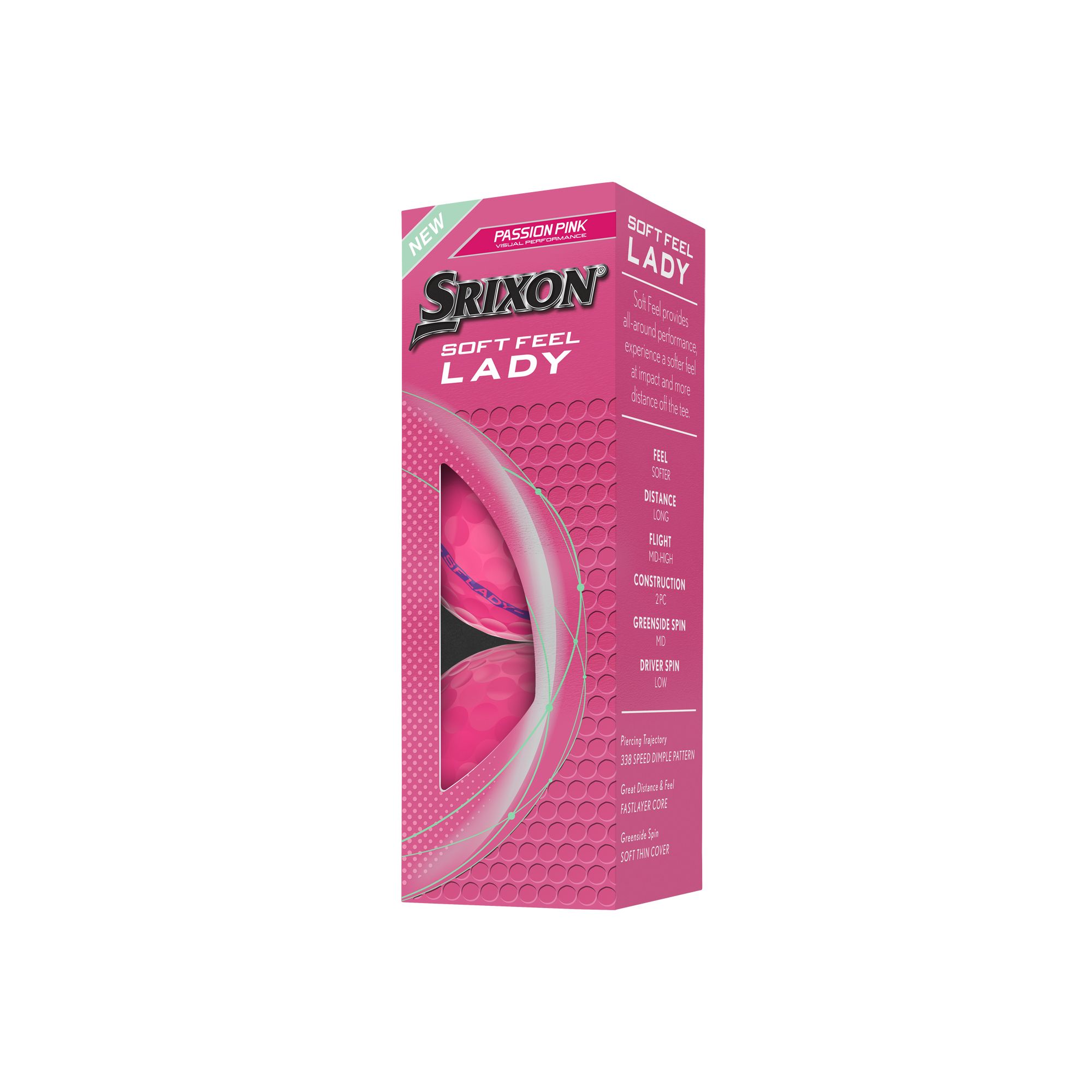 Srixon Soft Feel Lady 9 Women's Golf Ball - 12pk