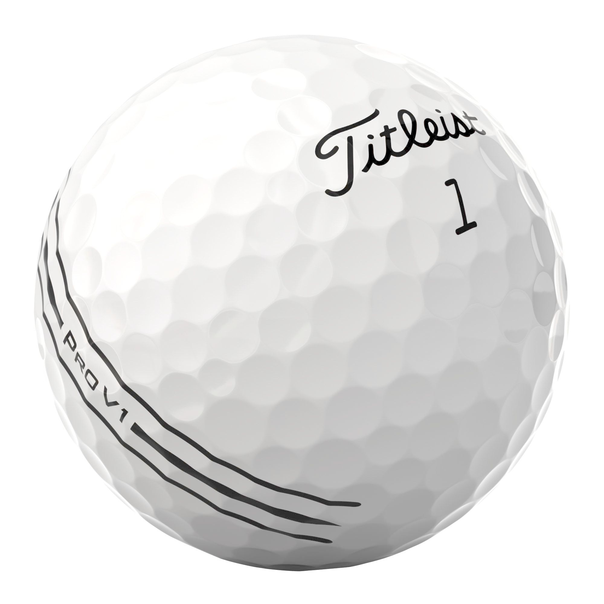 Titleist Pro V1 Enhanced Alignment Golf Balls - 12 Pack Front_Angled_Right