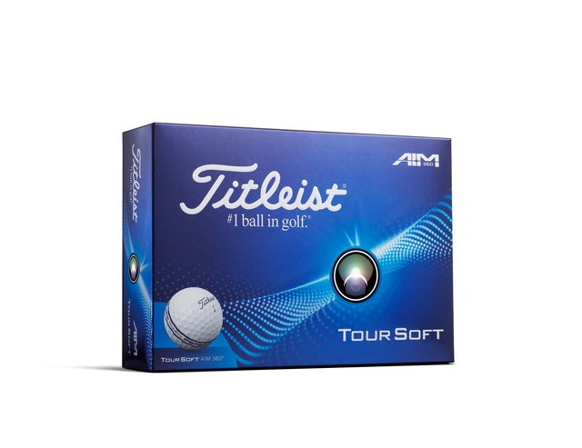 Titleist Tour Soft Men's Golf Balls - 12pk Front_Angled_Right