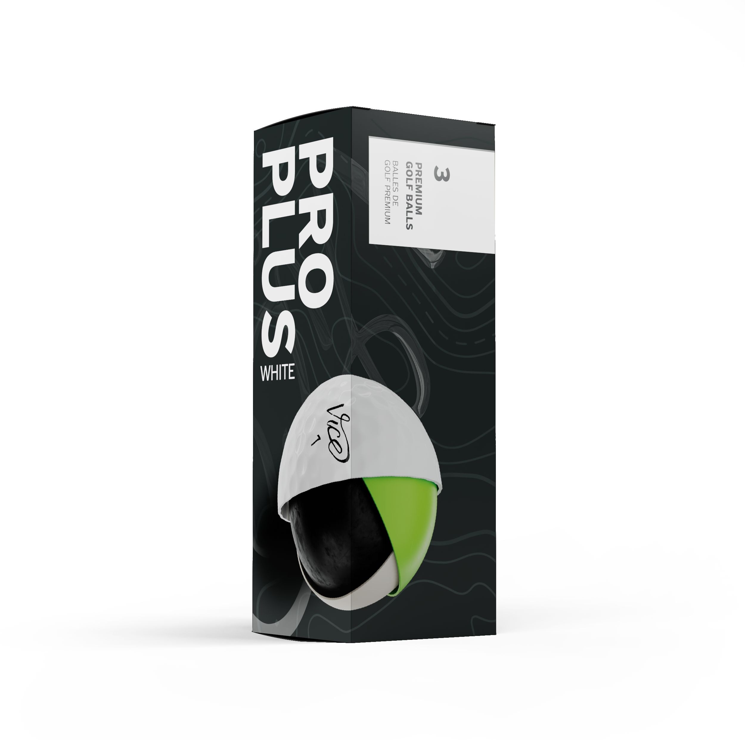Vice Golf Pro Plus Golf Balls - 12 Pack Front_Angled_Left