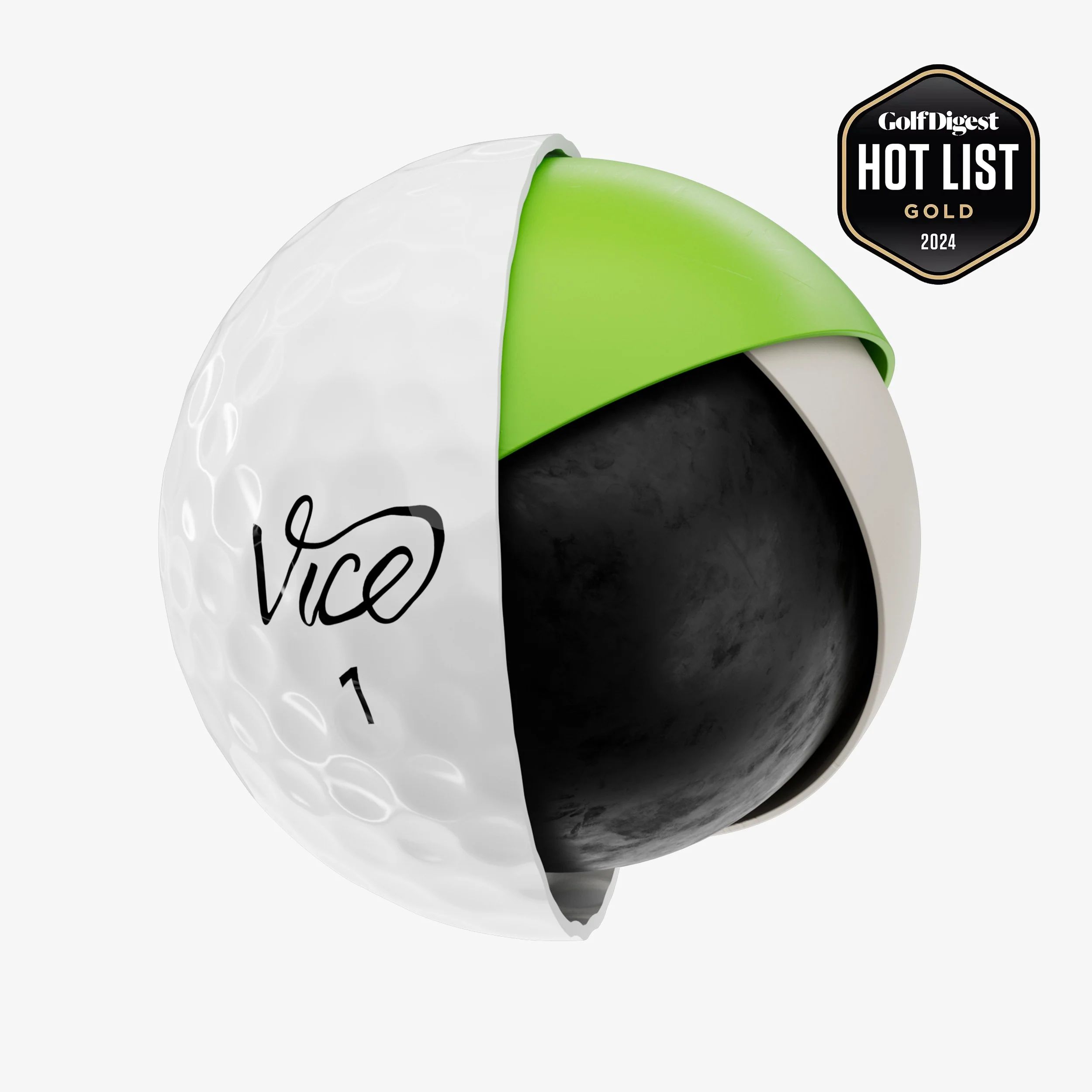 Vice Golf Pro Plus Golf Balls - 12 Pack Front_Angled_Left