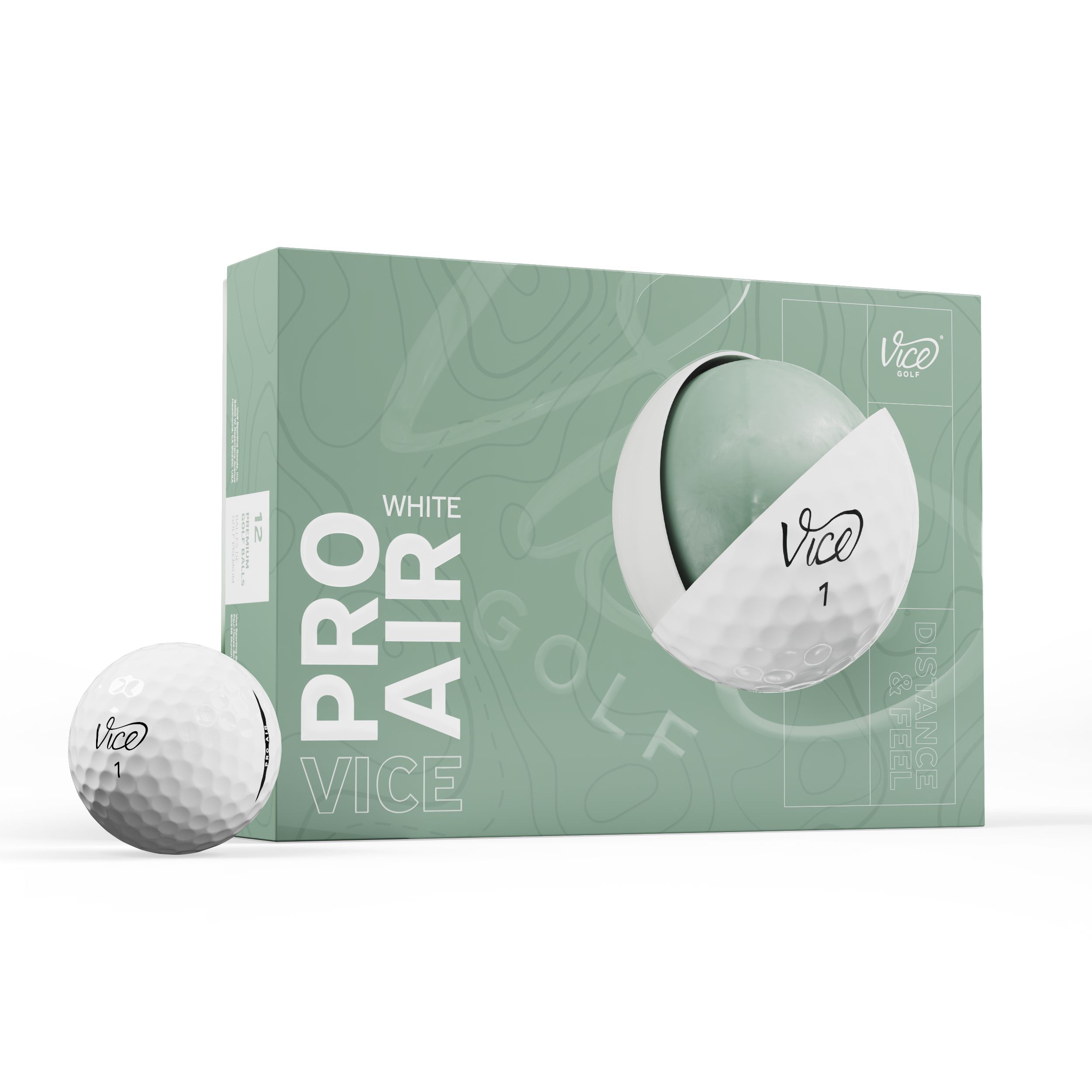 Vice Golf Pro Air Golf Balls - 12 Pack Composite_or_Mixed