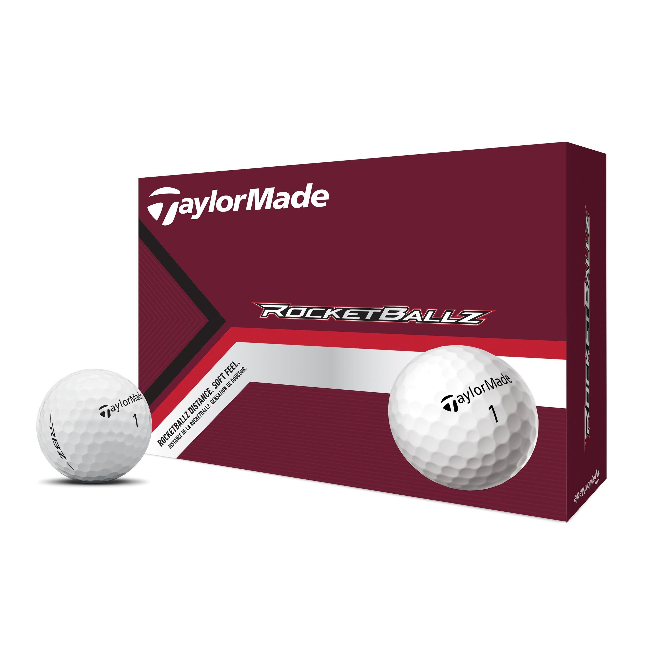 TaylorMade Rocketballz Soft Golf Balls - 12 Pack Composite_or_Mixed