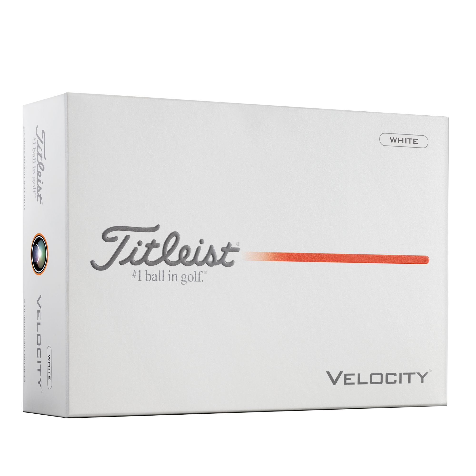 Titleist Velocity 2026 Men's Golf Balls 12-pk Front_Angled_Right