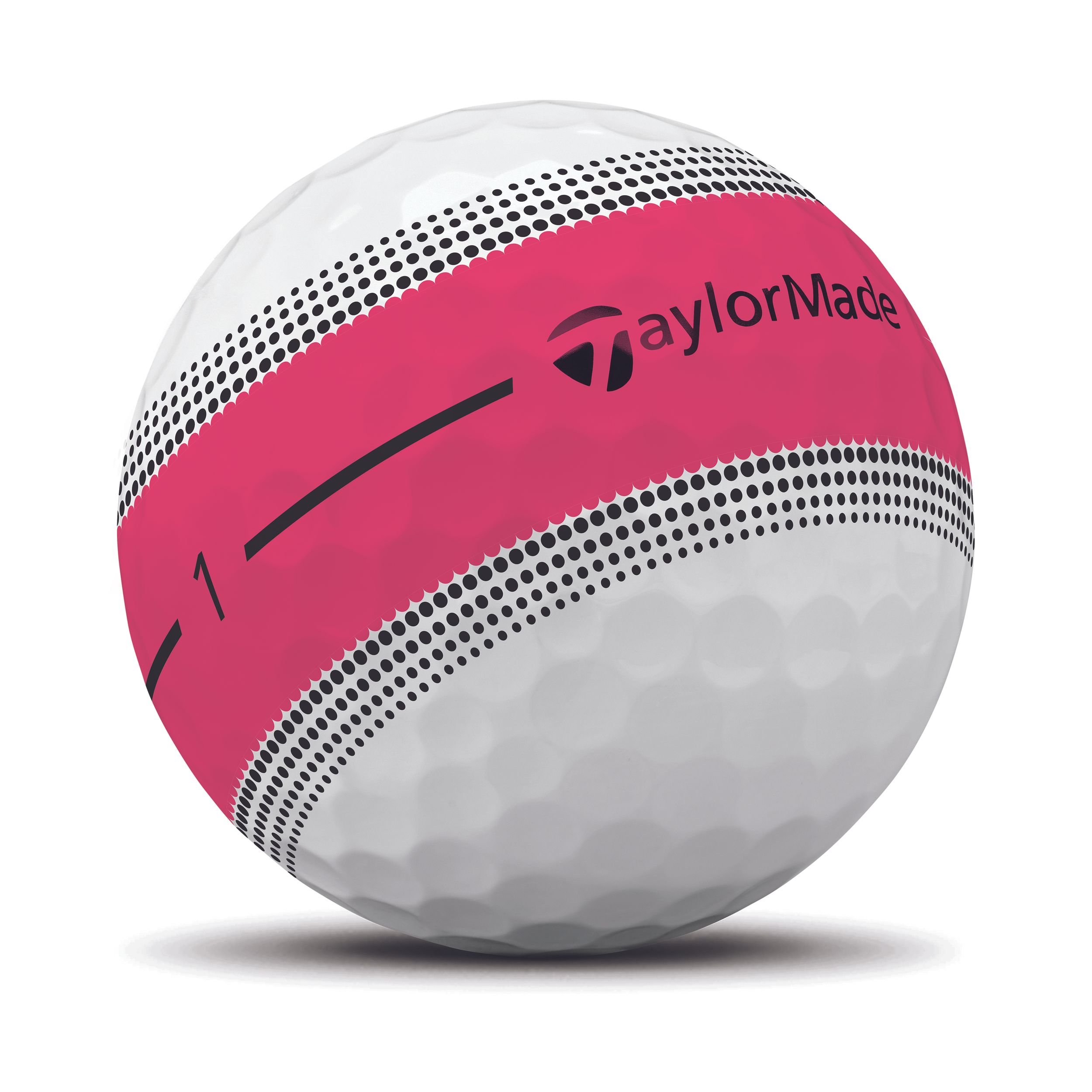 TaylorMade Tour Response Stripe 2026 Men's Golf Balls 12-pk Front_Angled_Right
