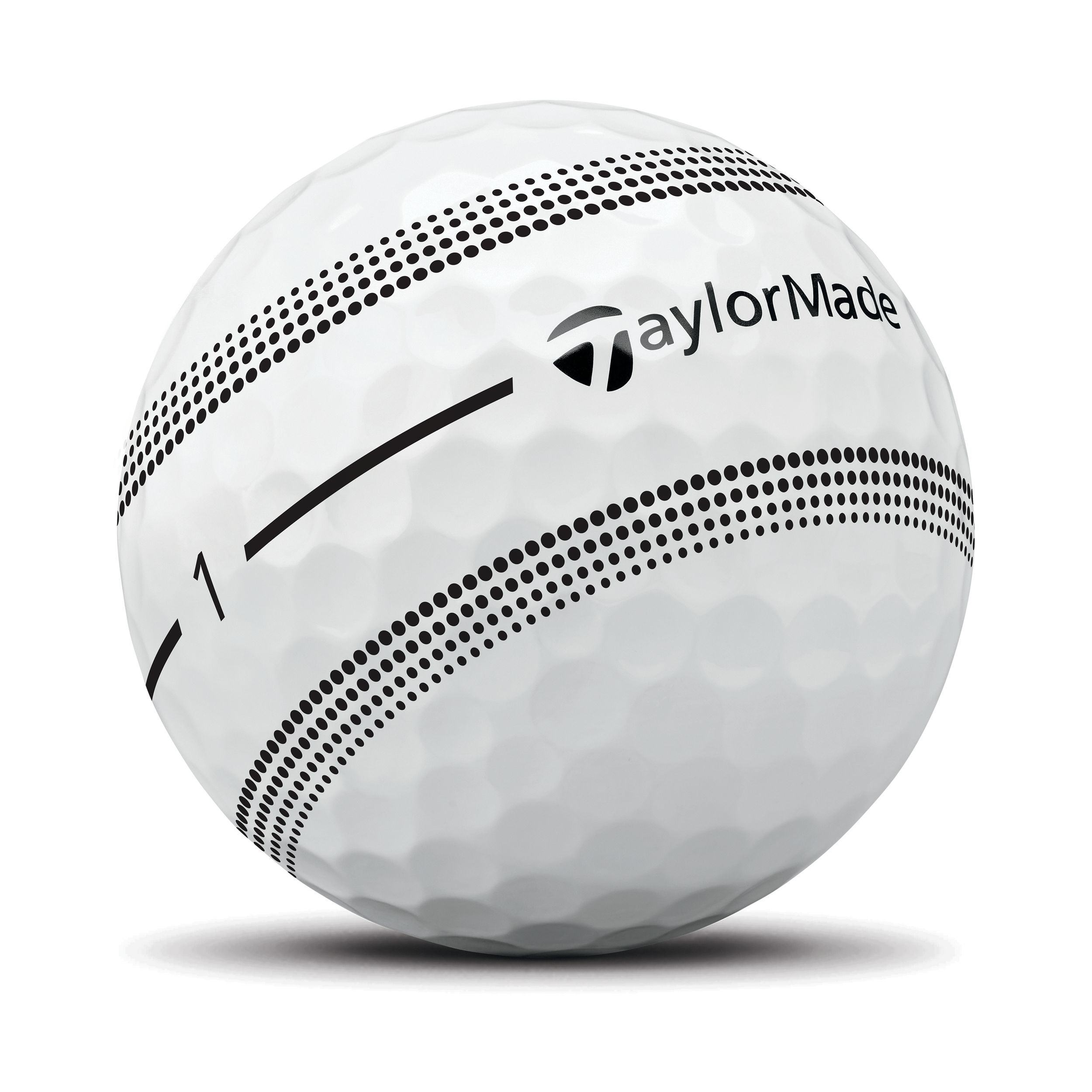 TaylorMade Tour Response Stripe 2026 Men's Golf Balls 12-pk Front_Angled_Right