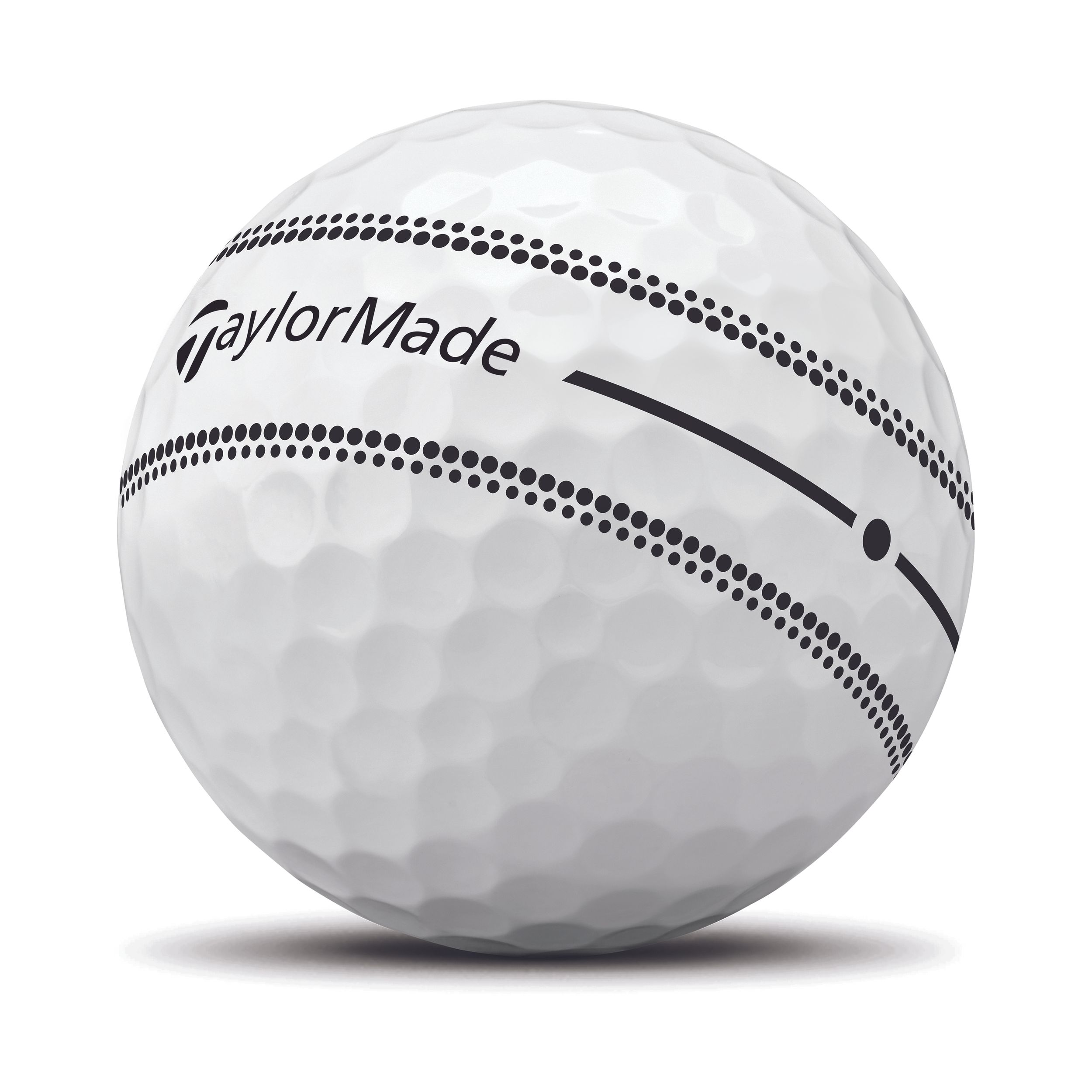 TaylorMade TP5X Stripe 2026 Men's Golf Balls 12-pk Front_Angled_Left