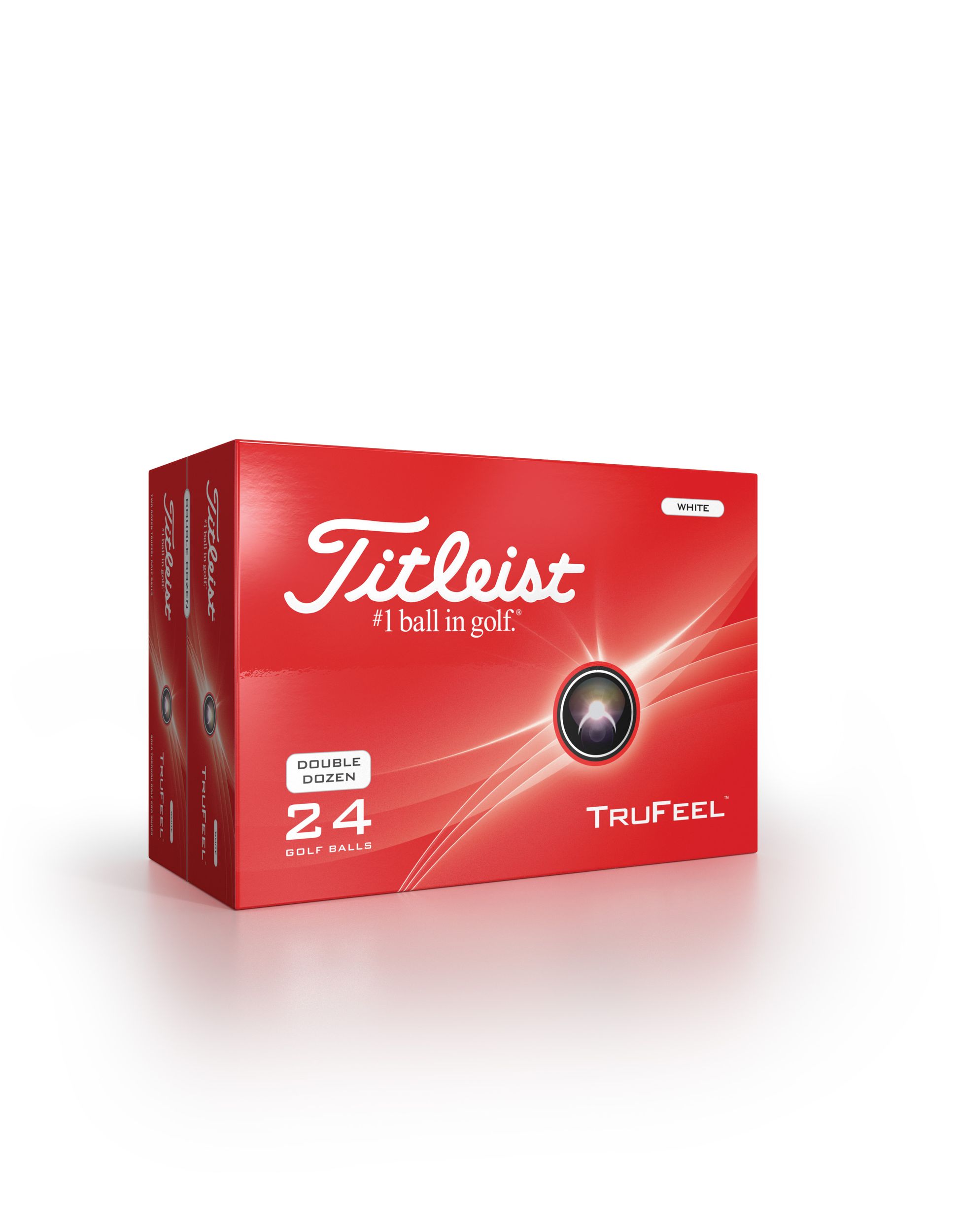 Titleist TruFeel Men's Golf Balls - 24 Pack 2026 Front_Angled_Right