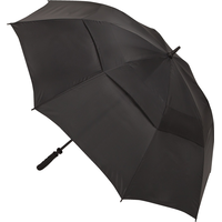 JEF 62" Windbuster Black Umbrella Front_Angled_Right