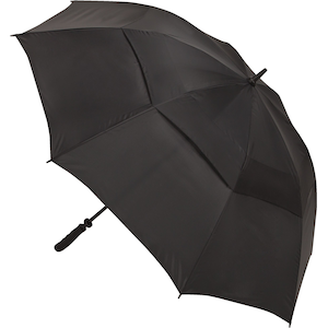 JEF 62" Windbuster Black Umbrella
