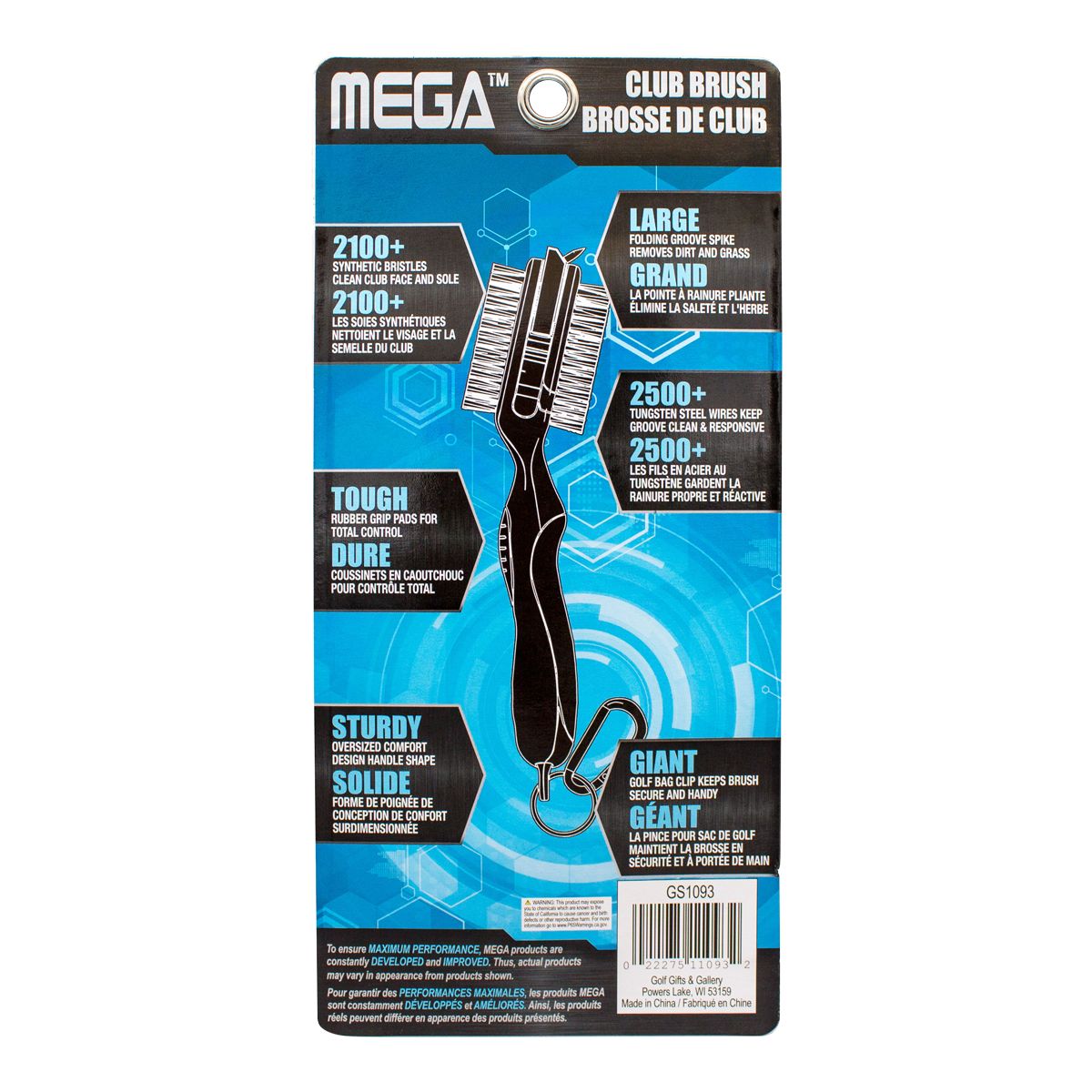 JEF World Of Golf Mega Club Brush With M.L. Handle