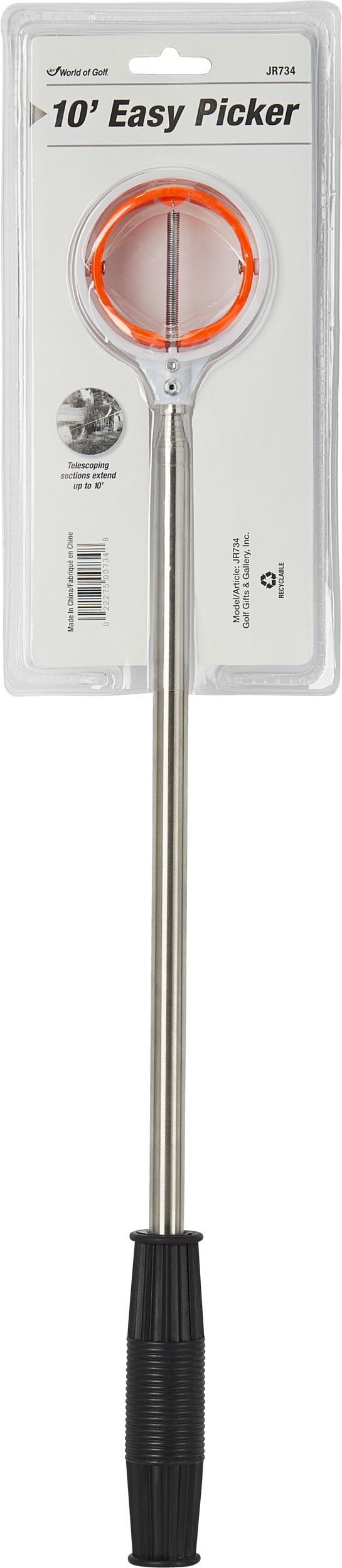 JEF Golf 10 FT Easy Reach Ball Retriever Back_Flat