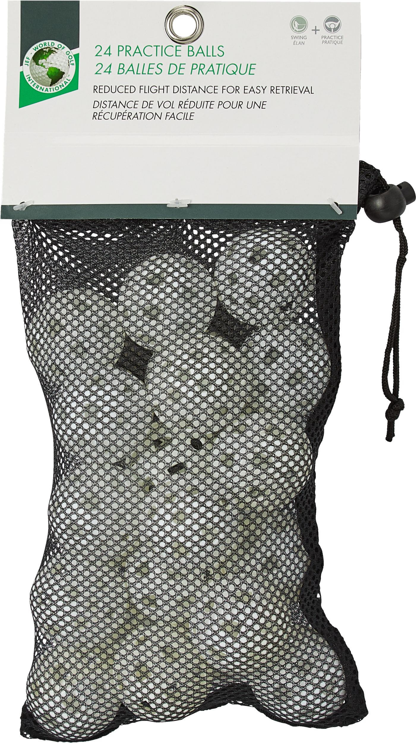 JEF Golf White Wiffle Balls In Bag - 24 Pack