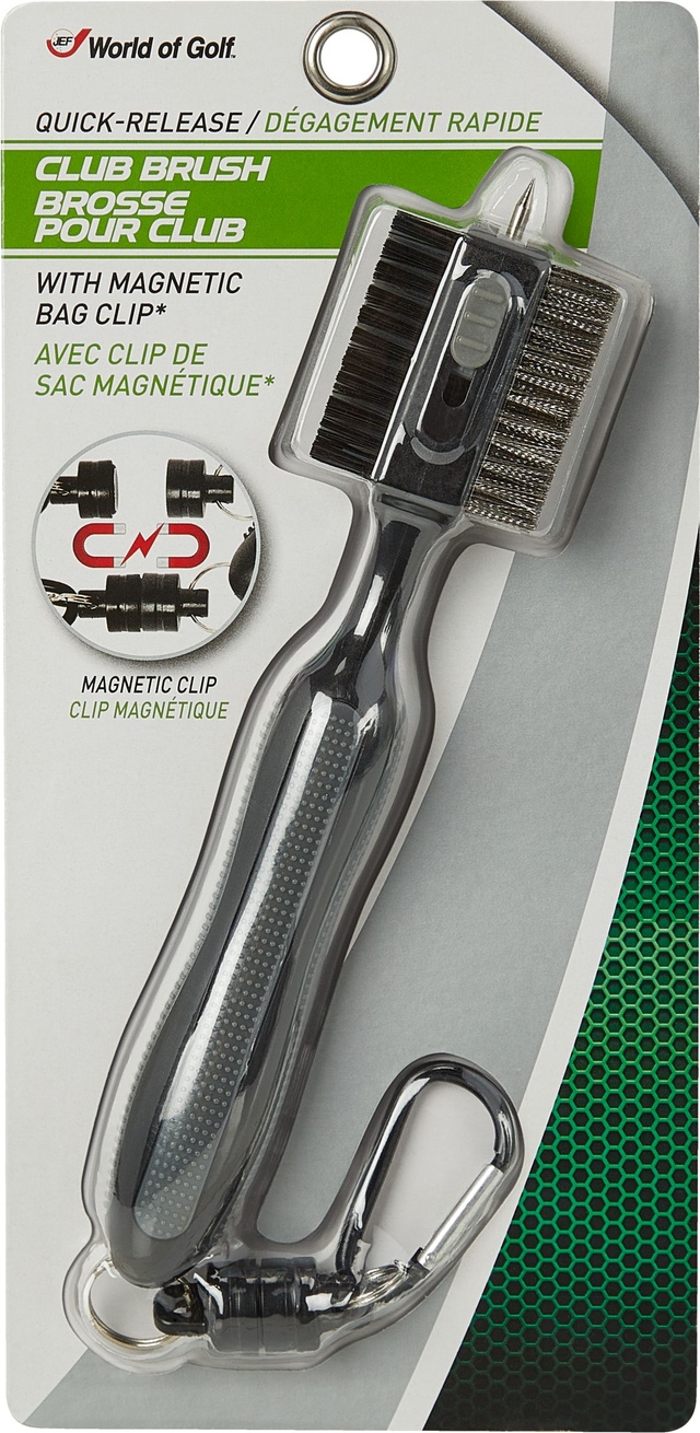 JEF Golf Quick Release Club Brush Front_Flat