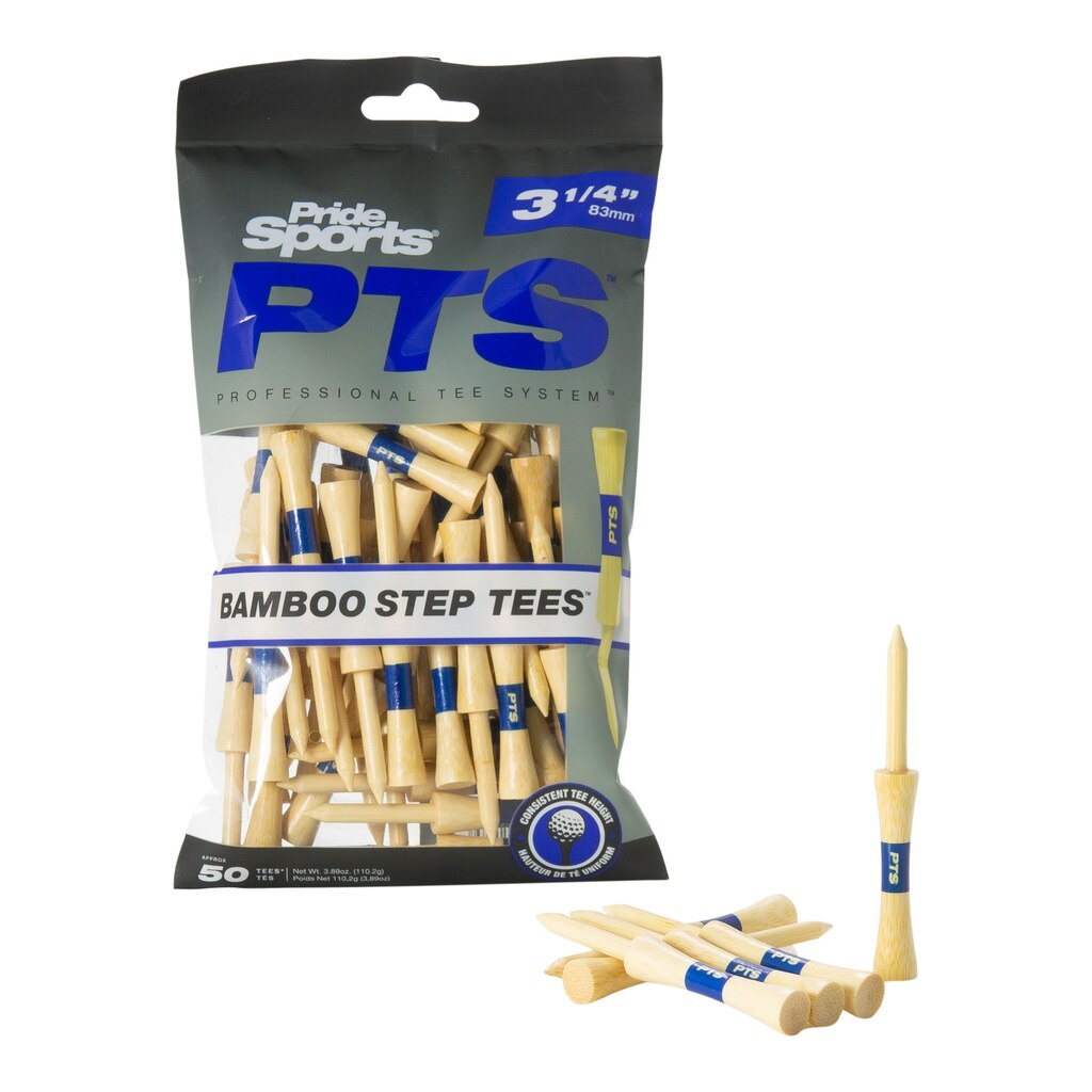 Pride PTS 3 1/4 Bamboo Step Golf Tees