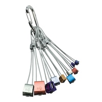 Black Diamond Climbing Nut Stopper Set #4-13 Front_Angled_Right