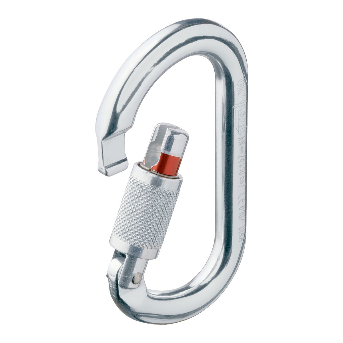 Petzl OK Oval Screwgate Lightweight Carabiner Front_Angled_Right