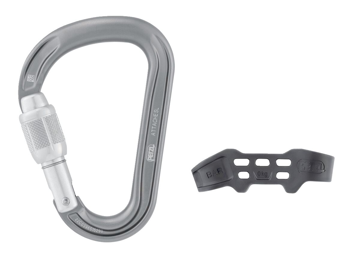 Petzl Attache Bar Screw Lock Carabiner Front_Flat