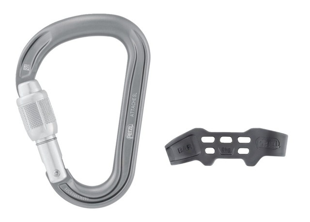 Petzl Attache Bar Screw Lock Carabiner Front_Flat