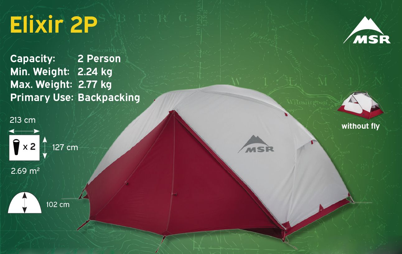 MSR Elixir 2 Lightweight 2 Person Tent