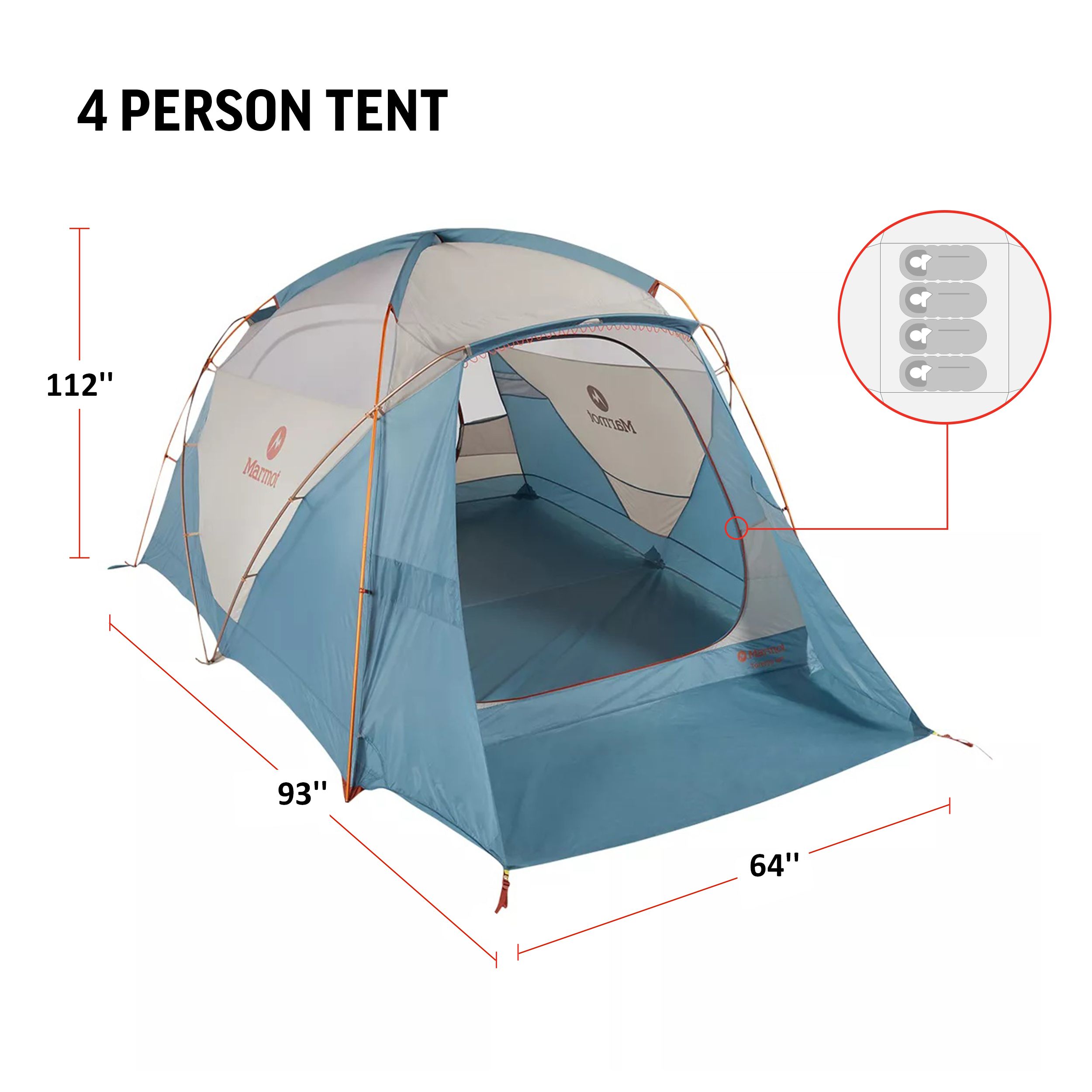Marmot Torreya 4-Person Tent