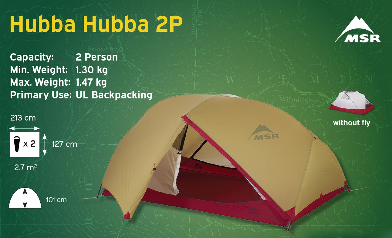 MSR Hubba Hubba 2 Person Backpacking Tent