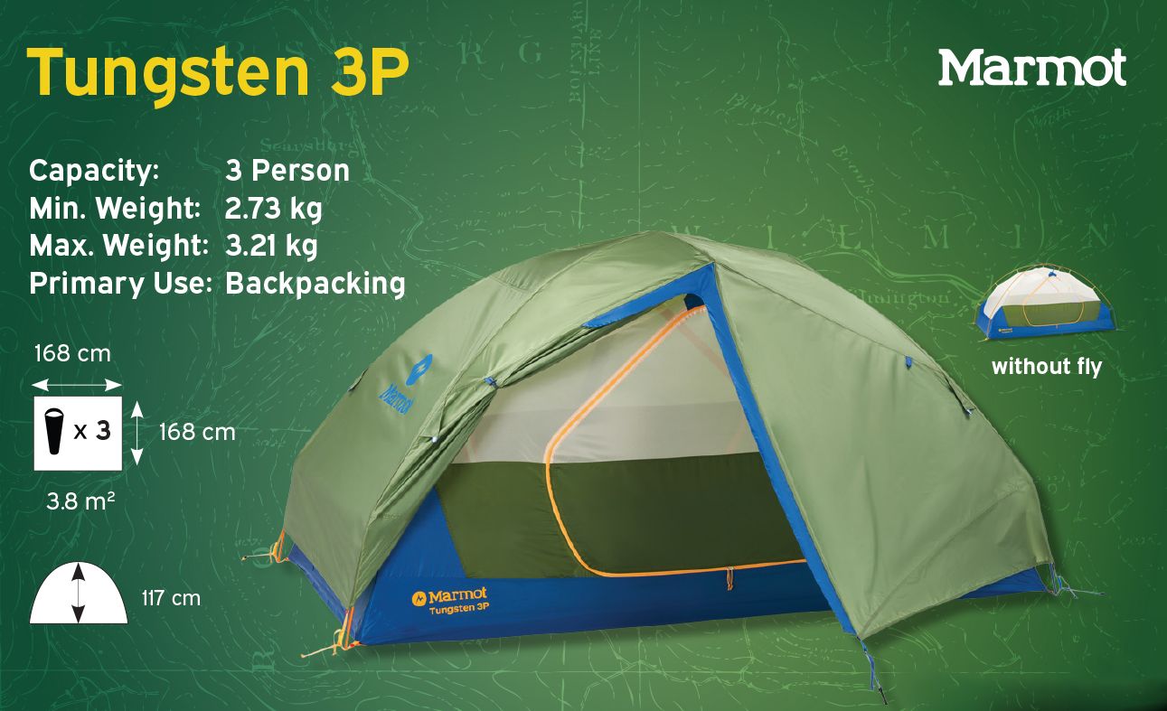 Marmot Tungsten 3p Tent With Footprint Marmot Tungsten 3P Tent