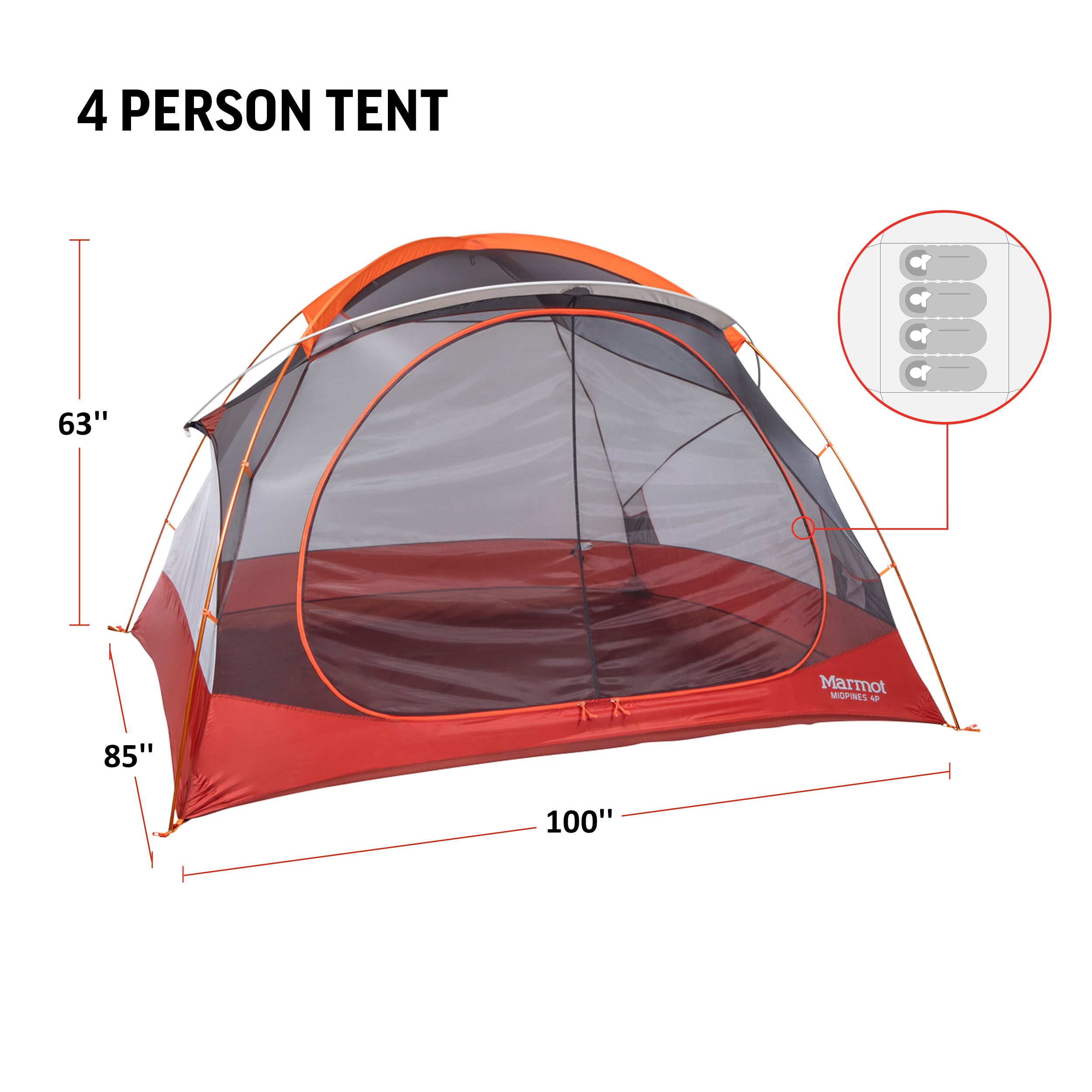 Marmot Midpines 4-Person Tent