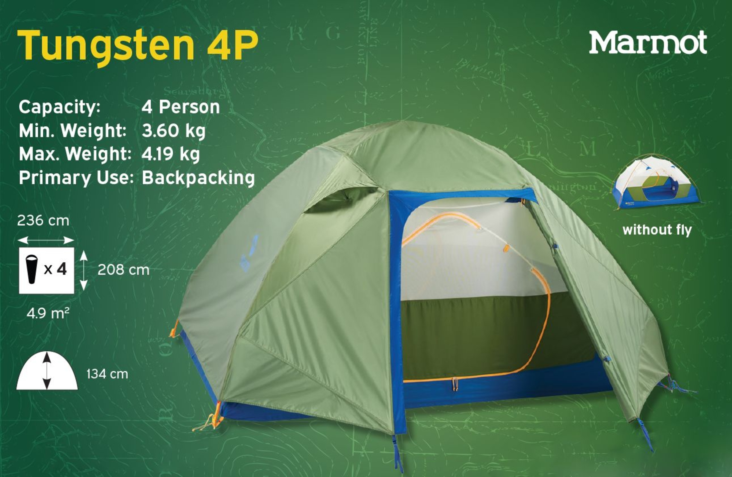 Marmot Tungsten 4 Person Tent | Atmosphere