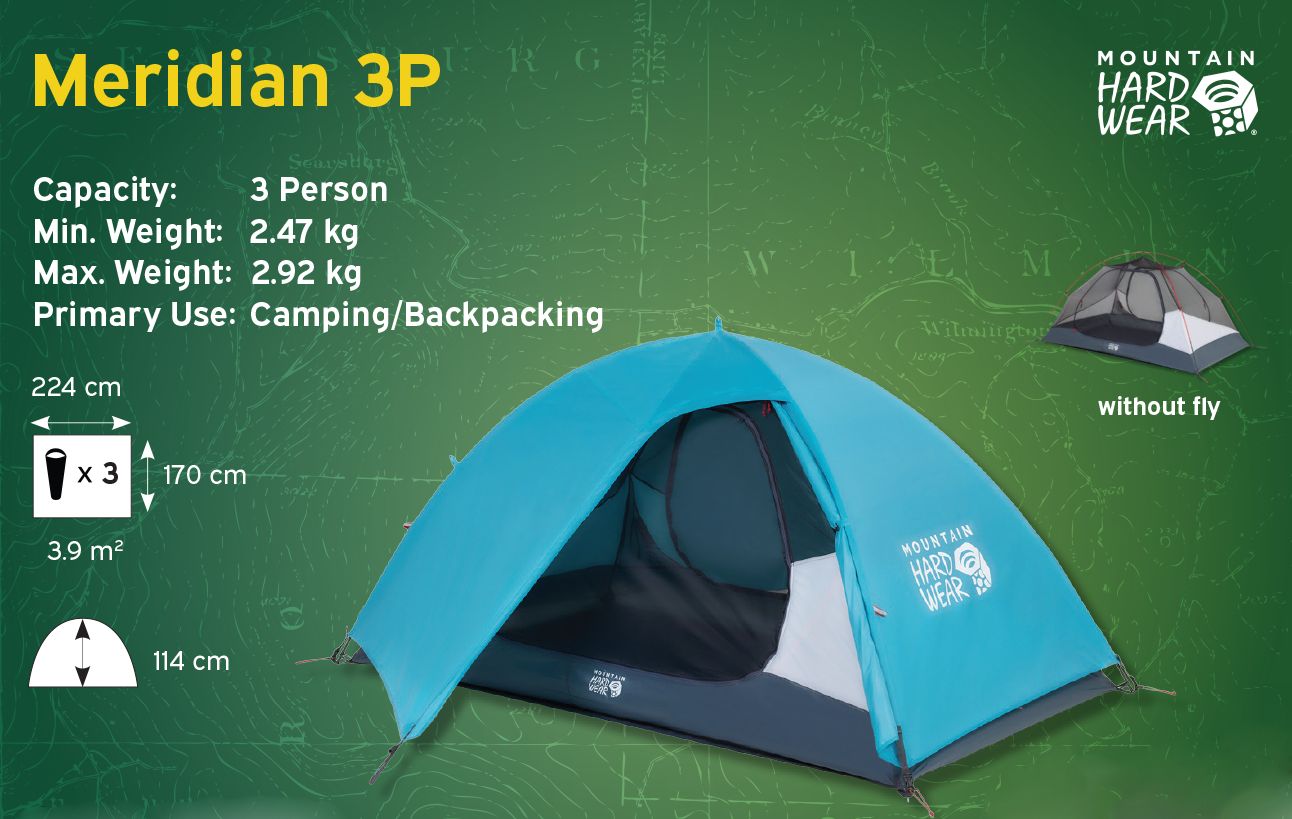 Mountain Hardwear Meridian 3 Easy-Pitch 3-Person Tent