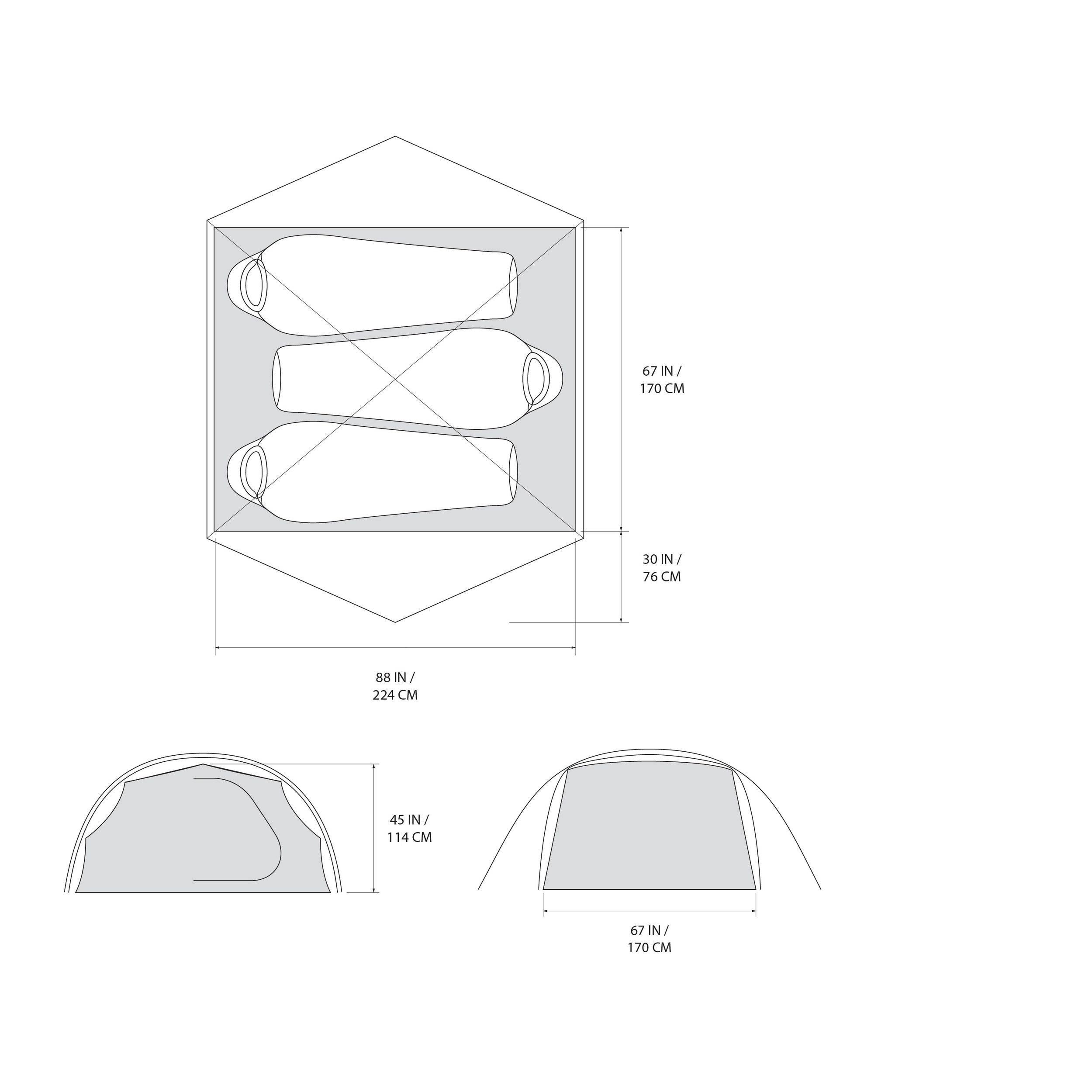 Mountain Hardwear Meridian 3 Easy-Pitch 3-Person Tent