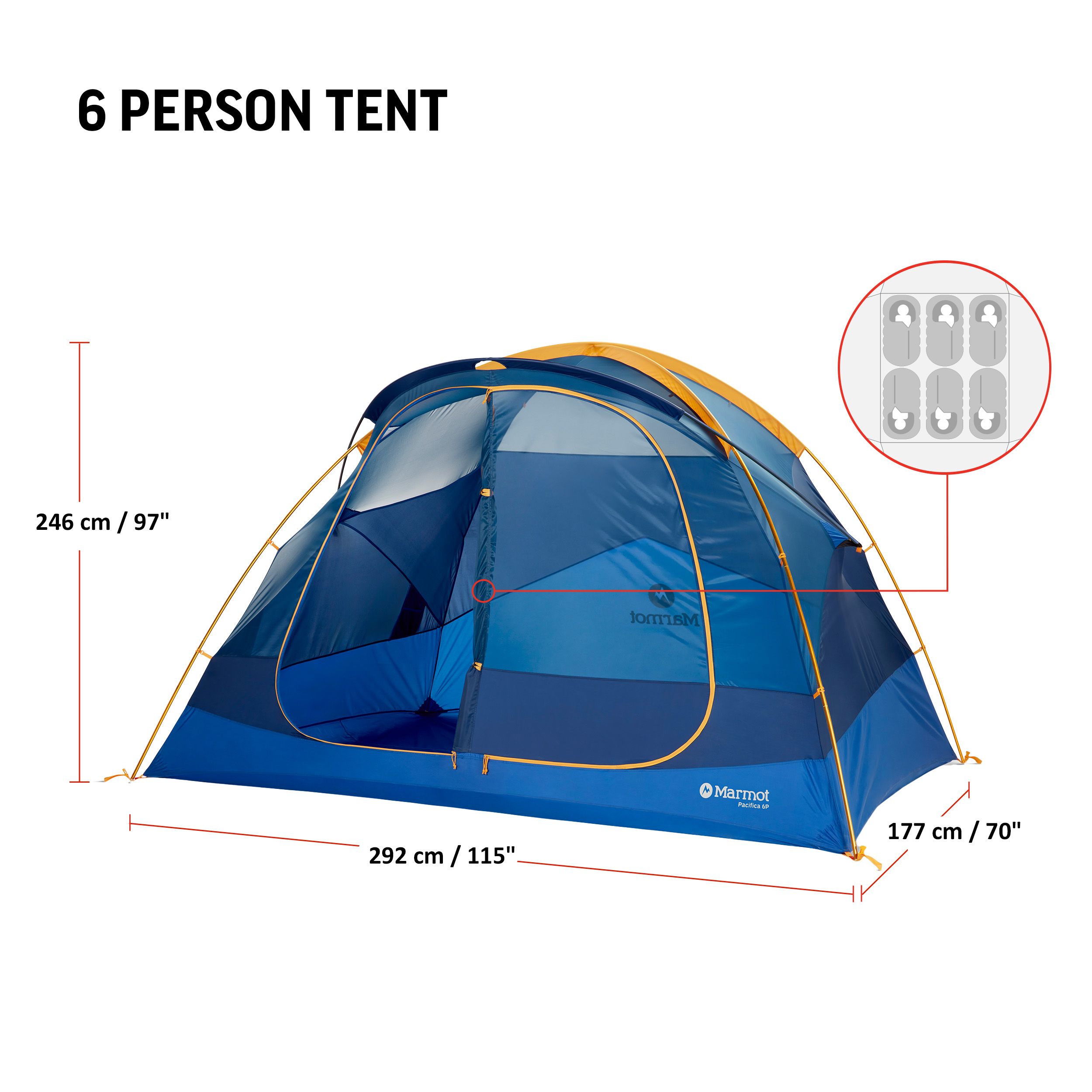 Marmot Pacifica 6 Person Tent