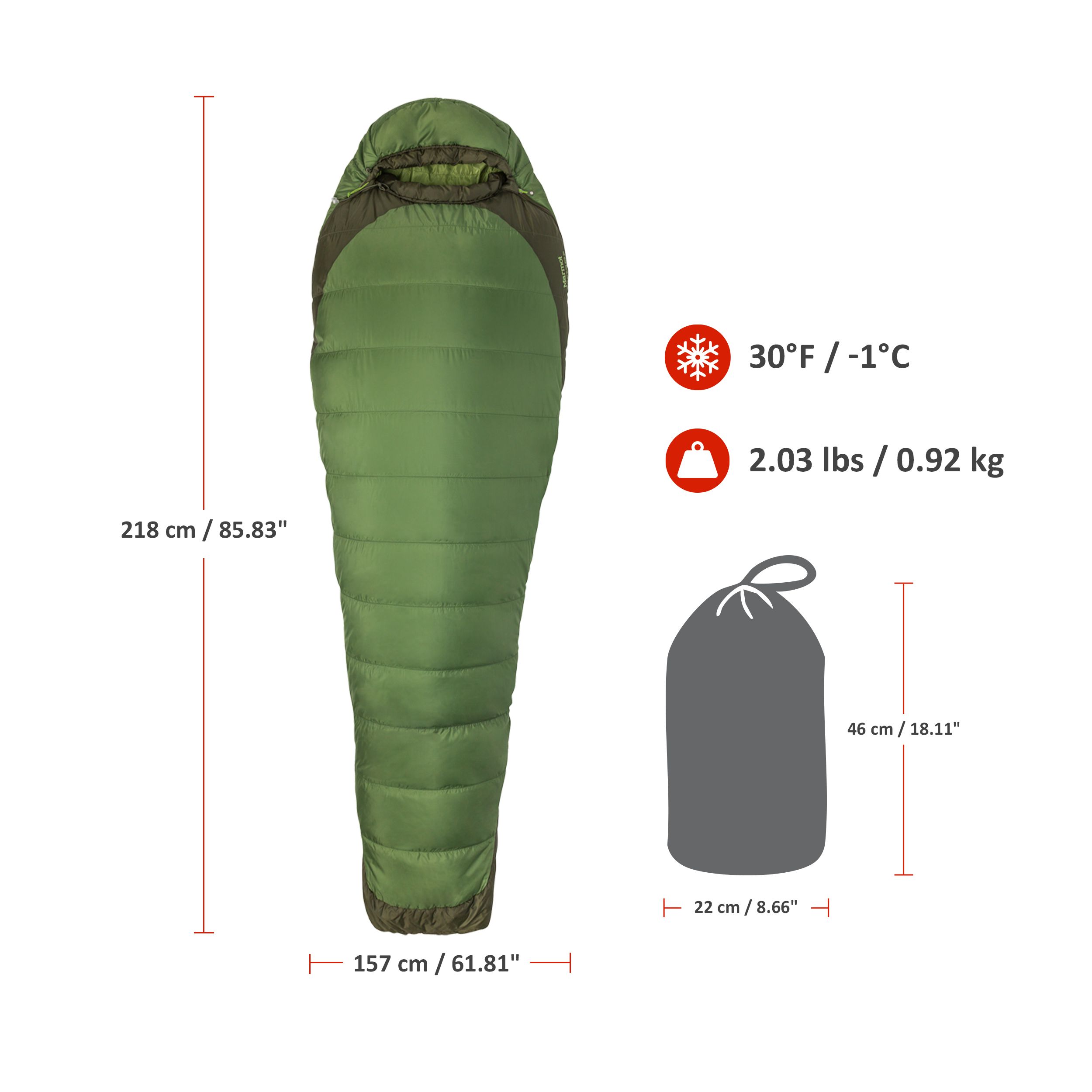 Marmot Trestles Elite Eco 30°F/-1°C Sleeping Bag