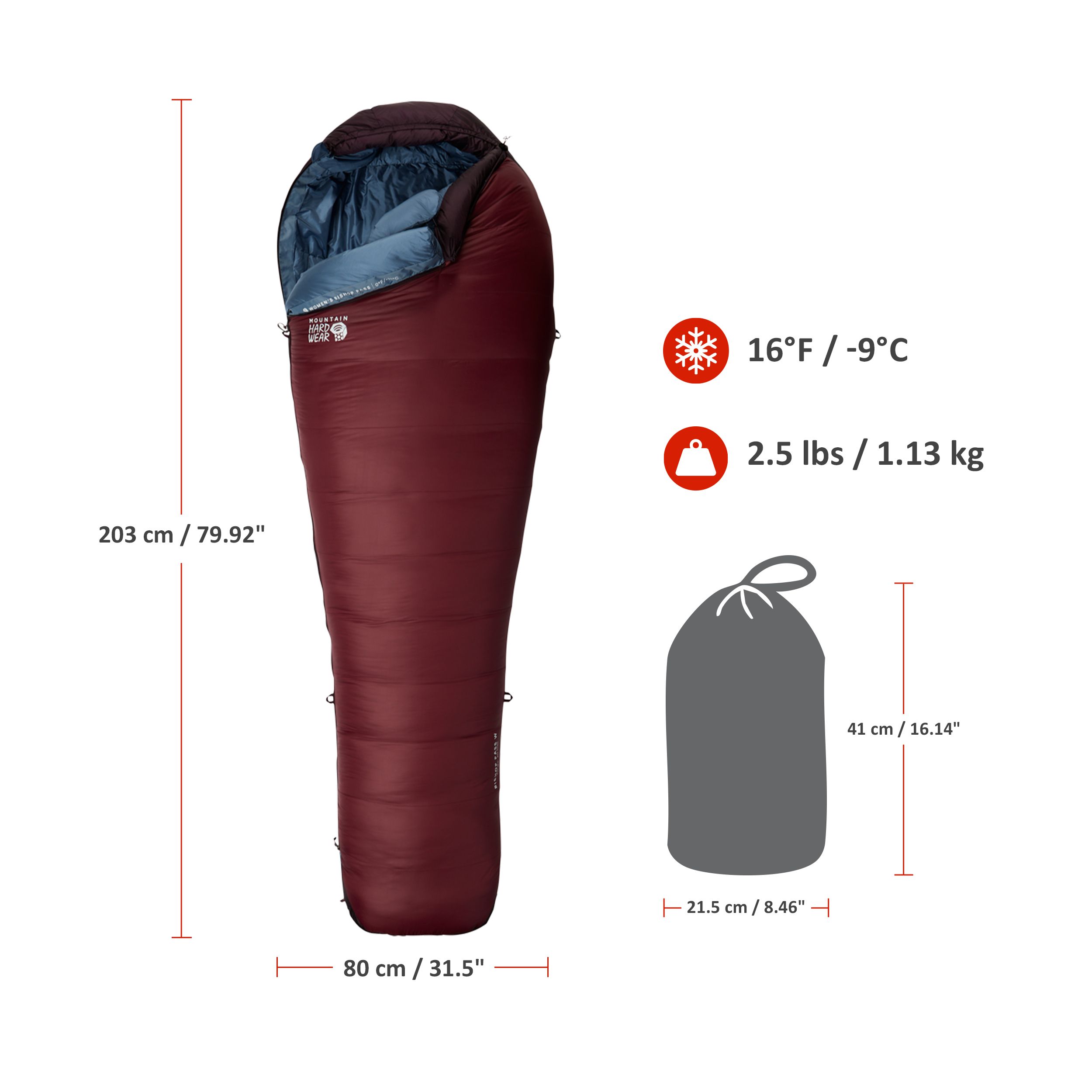 Mountain Hardwear Women's Bishop Pass Down Sleeping Bag