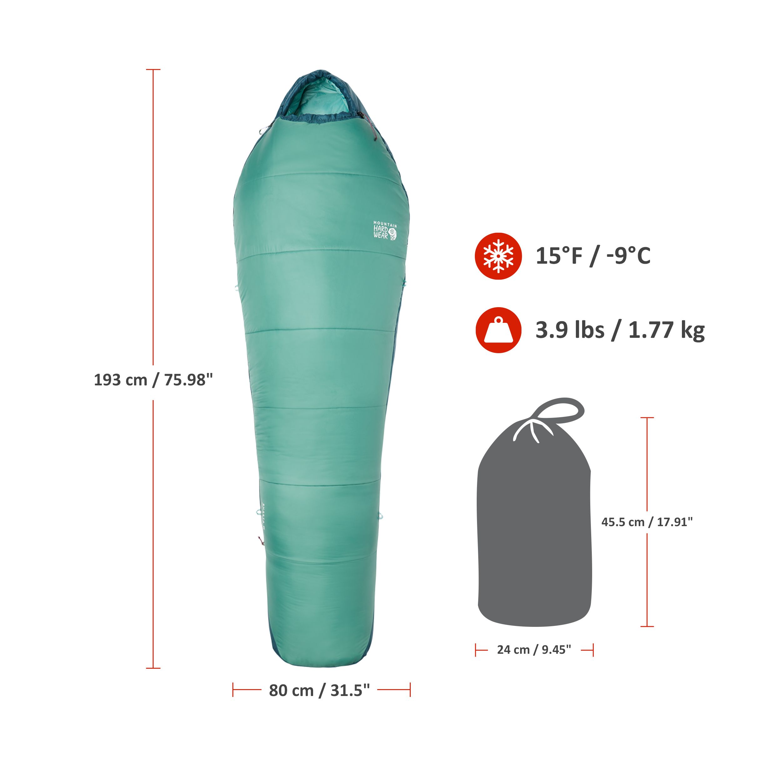Mountain Hardwear Women's Shasta Sleeping Bag