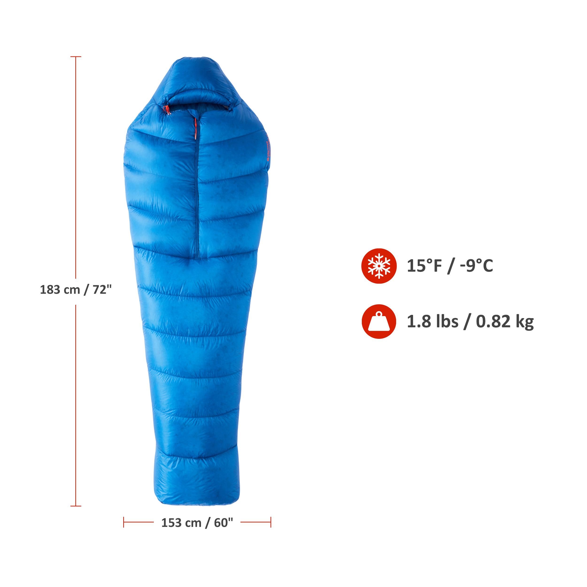 Marmot Bantamweight Men's 15°F Regular Down Sleeping Bag