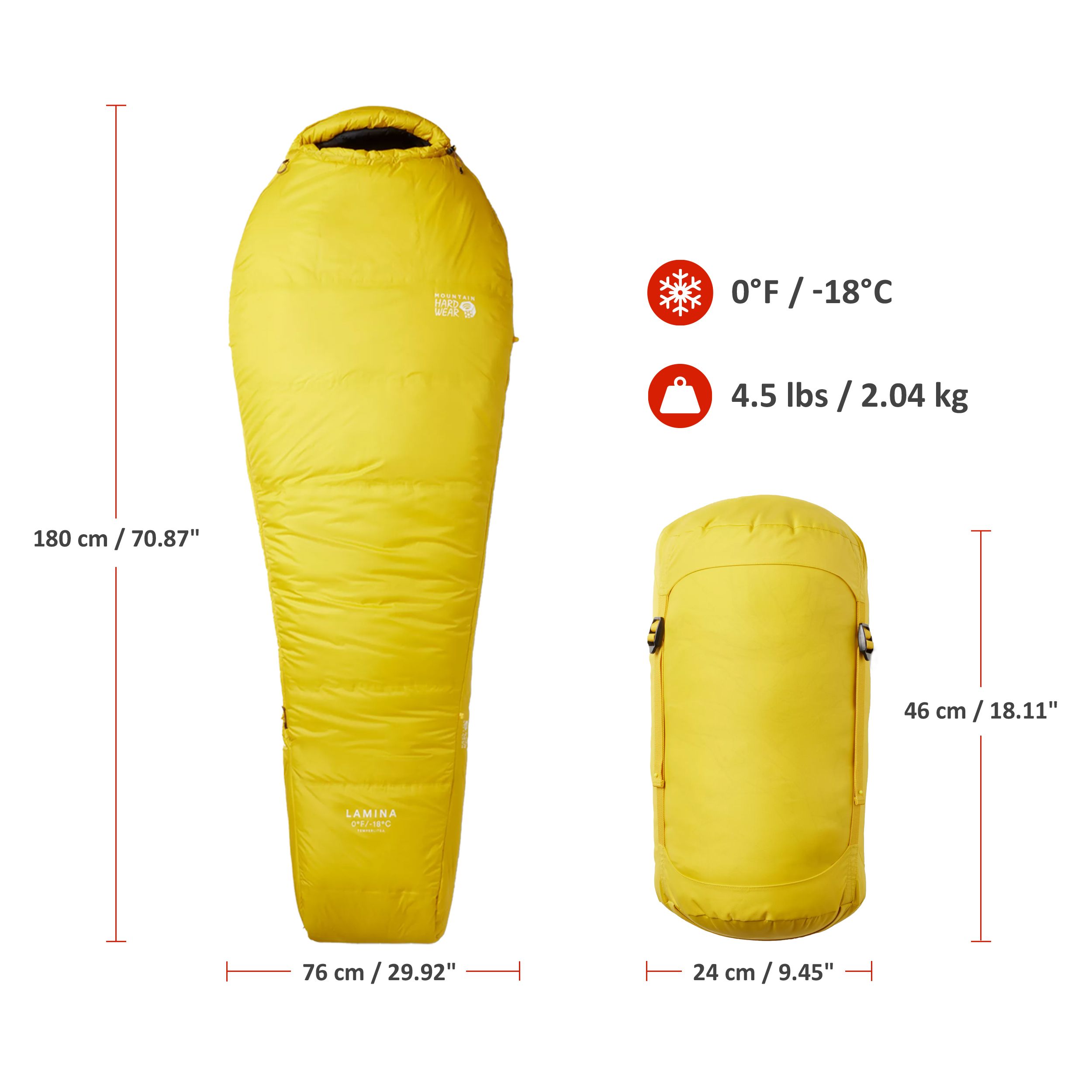 Mountain Hardwear Lamina™ 0°F/-18°C Men's Zippered Sleeping Bag