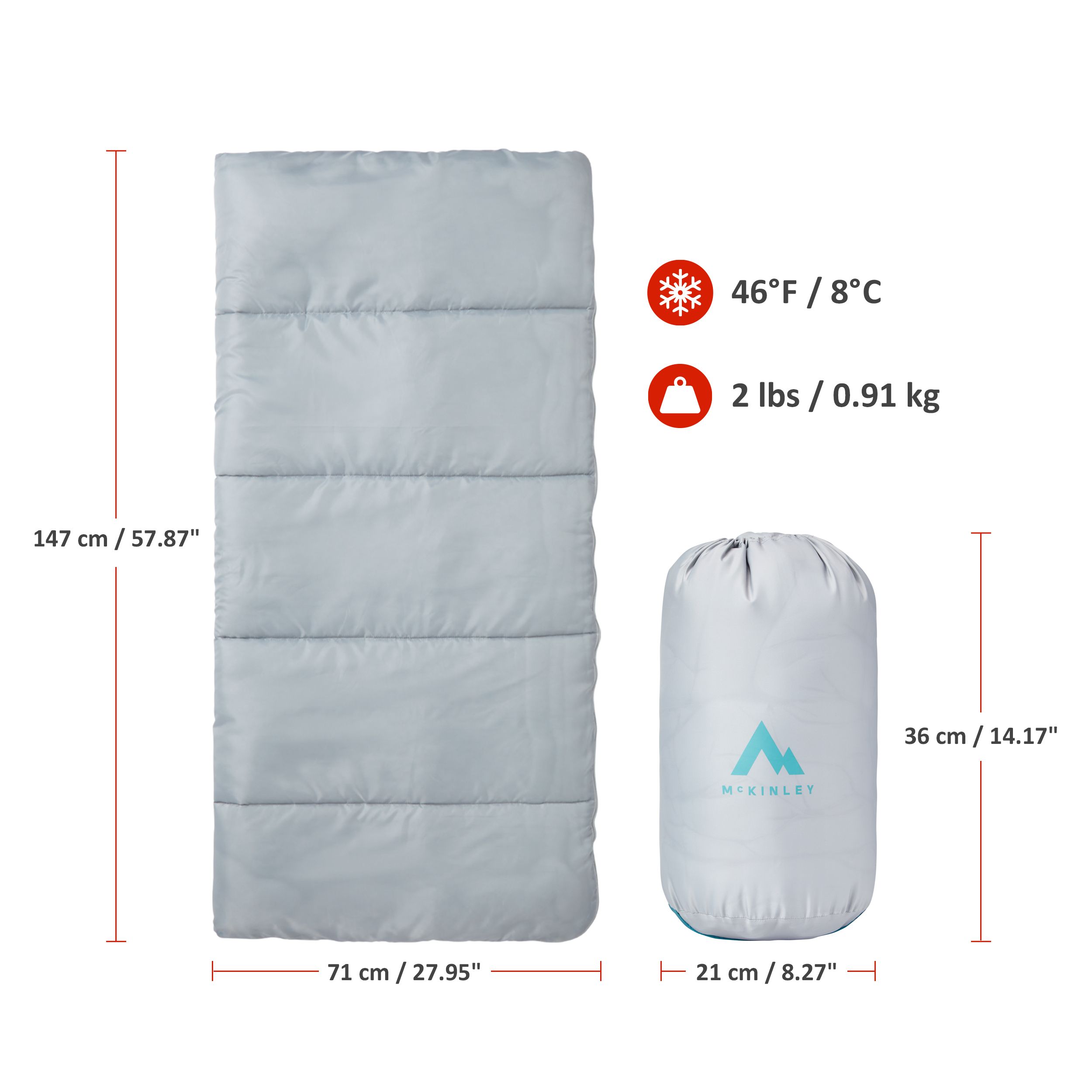 McKinley Kids' Square Sleeping Bag