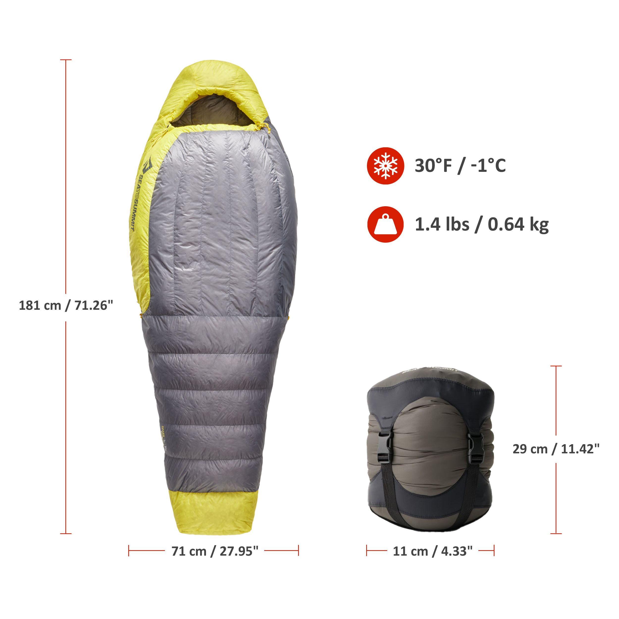 Sea To Summit Spark -1°C/30°F Women's Down Sleeping Bag
