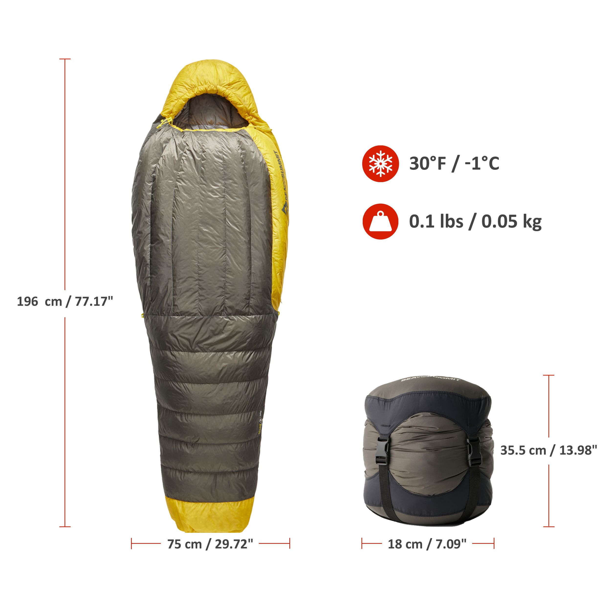 Sea To Summit Spark -1°C/30°F Down Regular Sleeping Bag