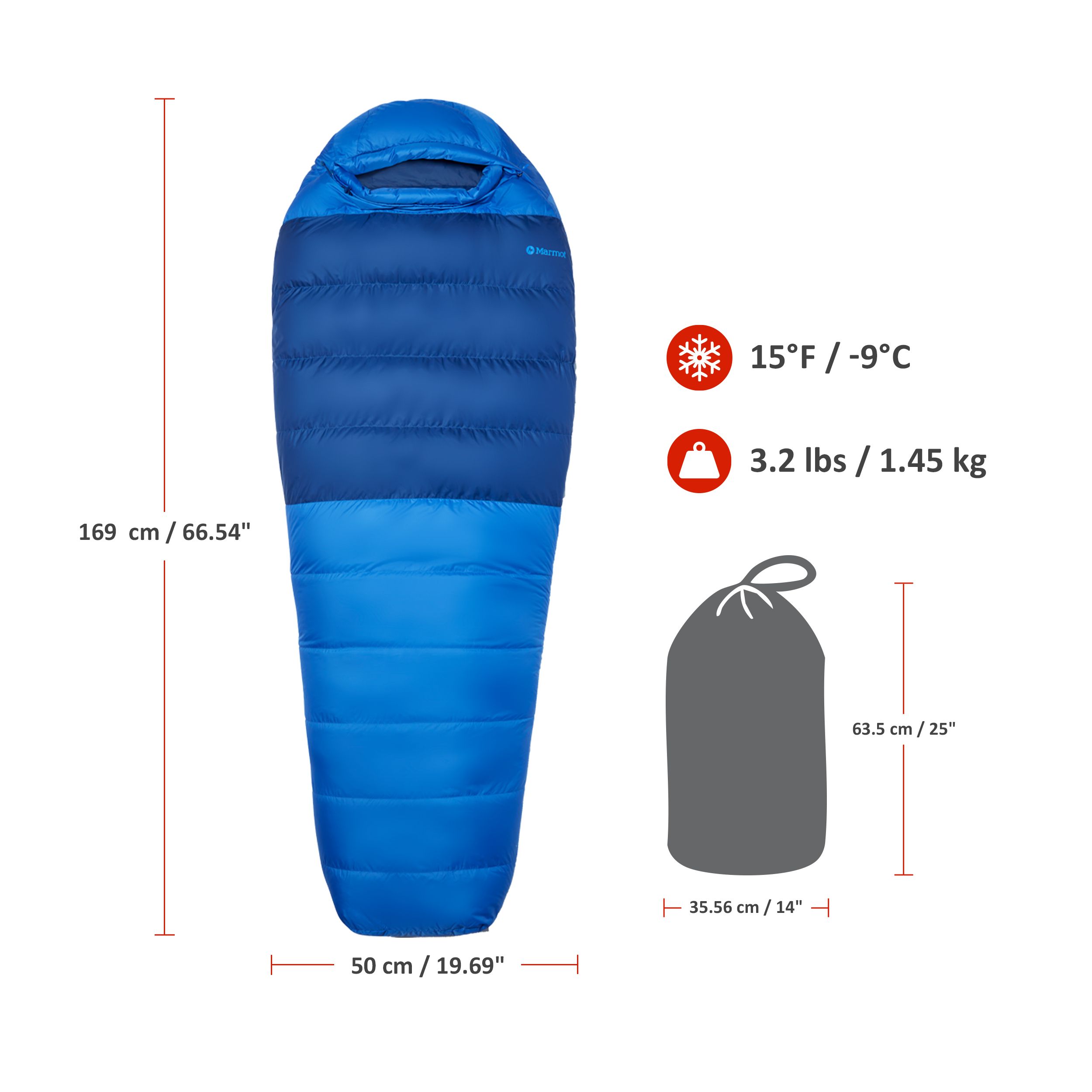 Marmot Lost Coast 15°F/-9°C Men's Sleeping Bag