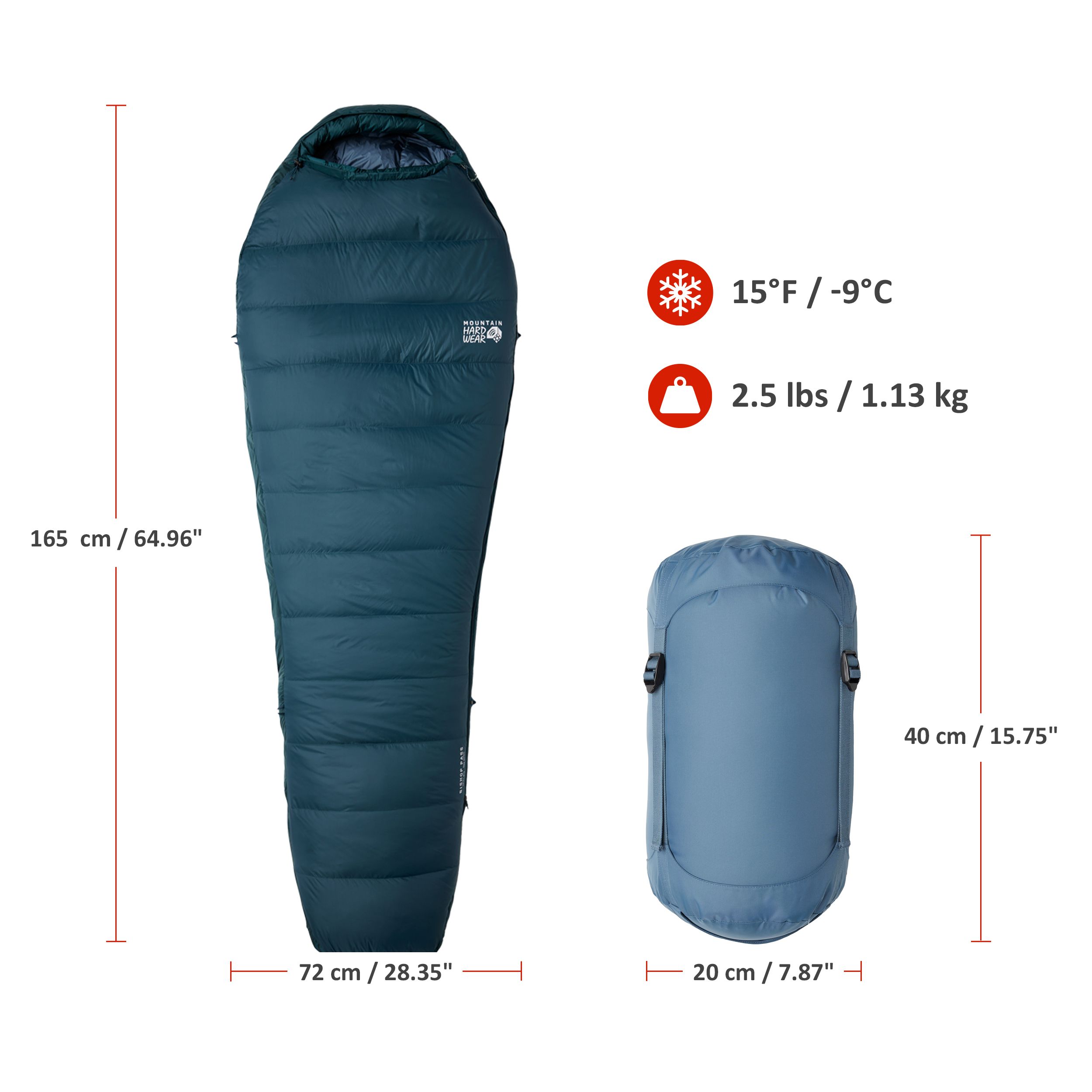Mountain Hardwear Bishop Pass Men's 15°F/-9°C Sleeping Bag