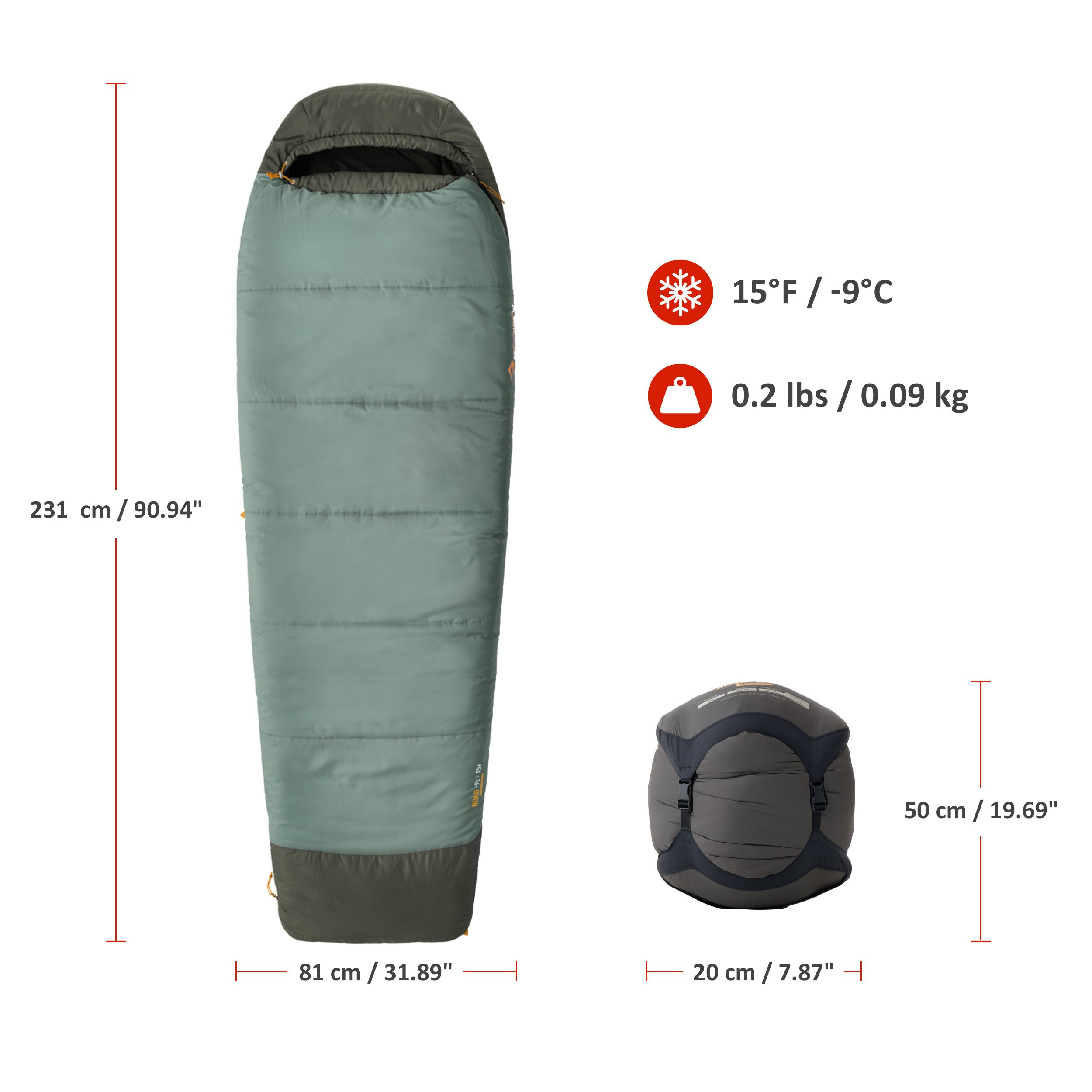 Sea to Summit Boab -9°C/15°F Men's Down Long Sleeping Bag