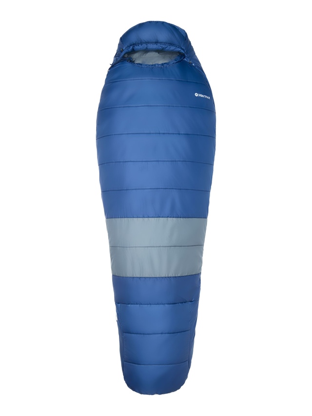Marmot Trestles Elite Eco 20°f/-7°c Regular Recycled Fabric Sleeping Bag Overhead_Flat