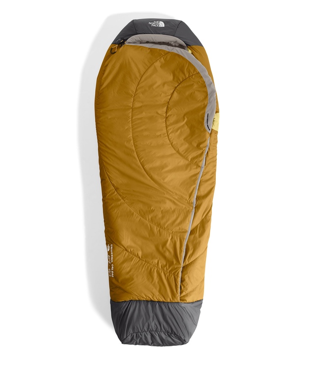 The North Face Men's Base Universal 20°F One Long Sleeping Bag Overhead_Flat