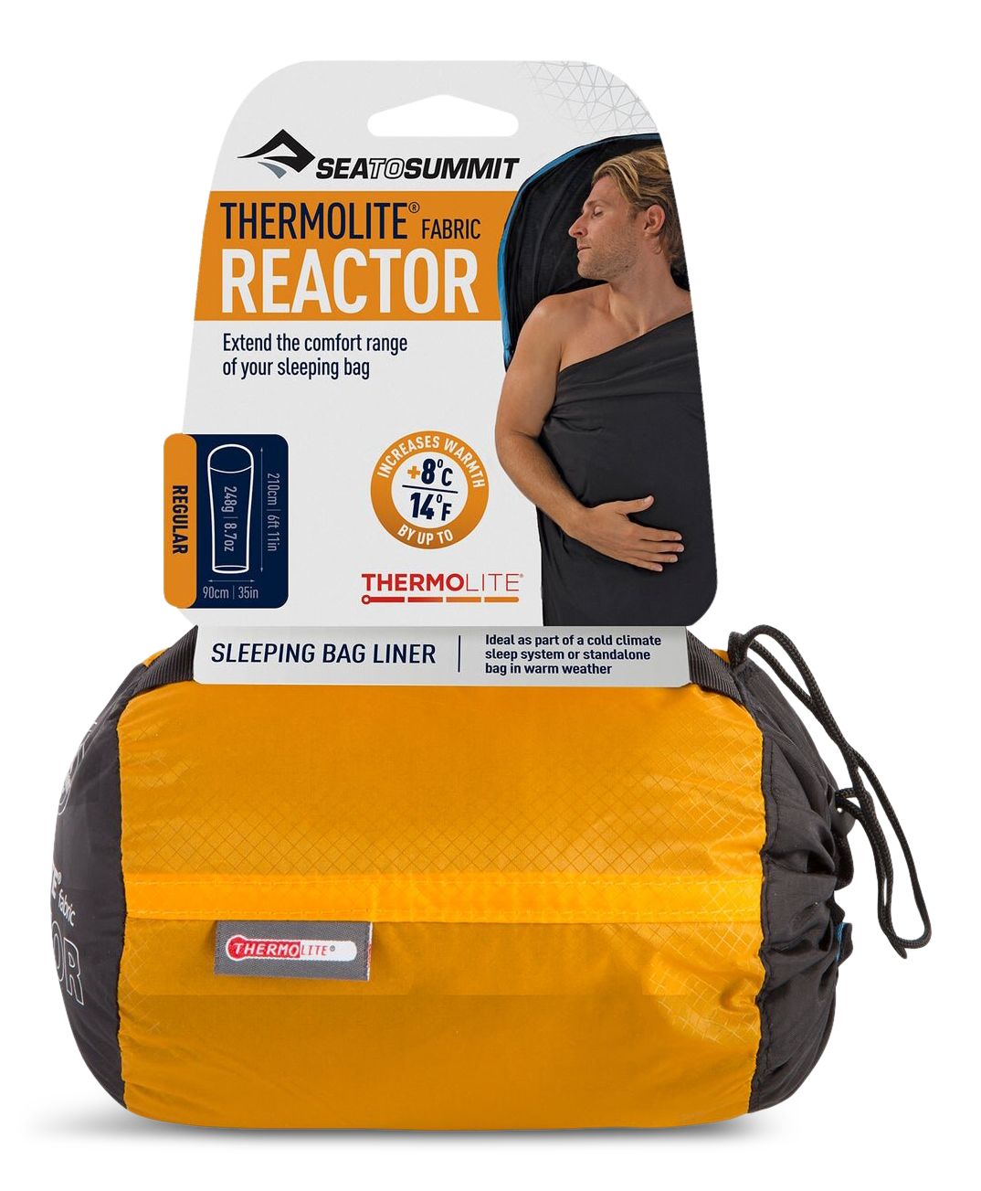 Sea to Summit Reactor Mummy Liner Front_Flat