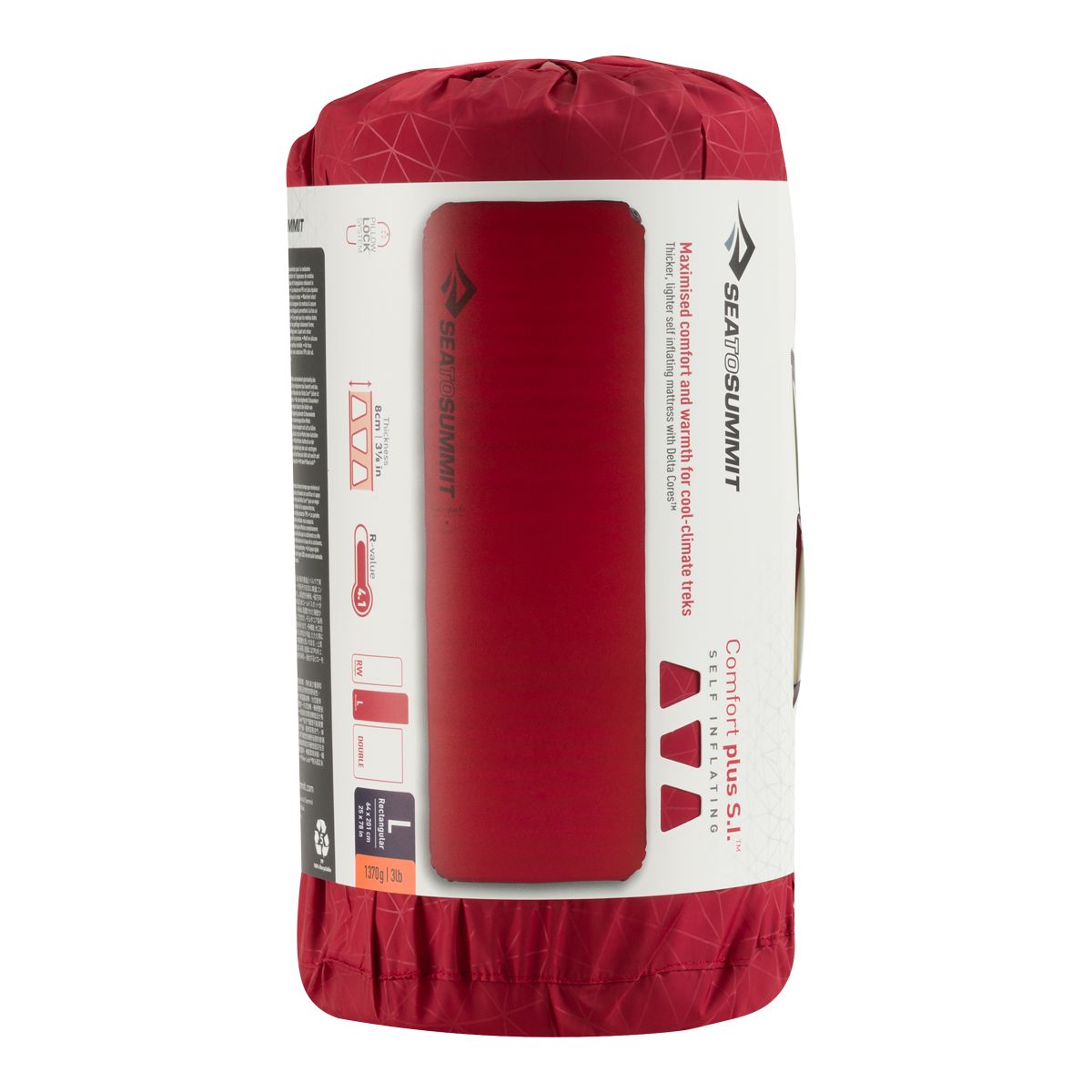 Sea to Summit Comfort Plus Self Inflating Large Mat Front_Flat