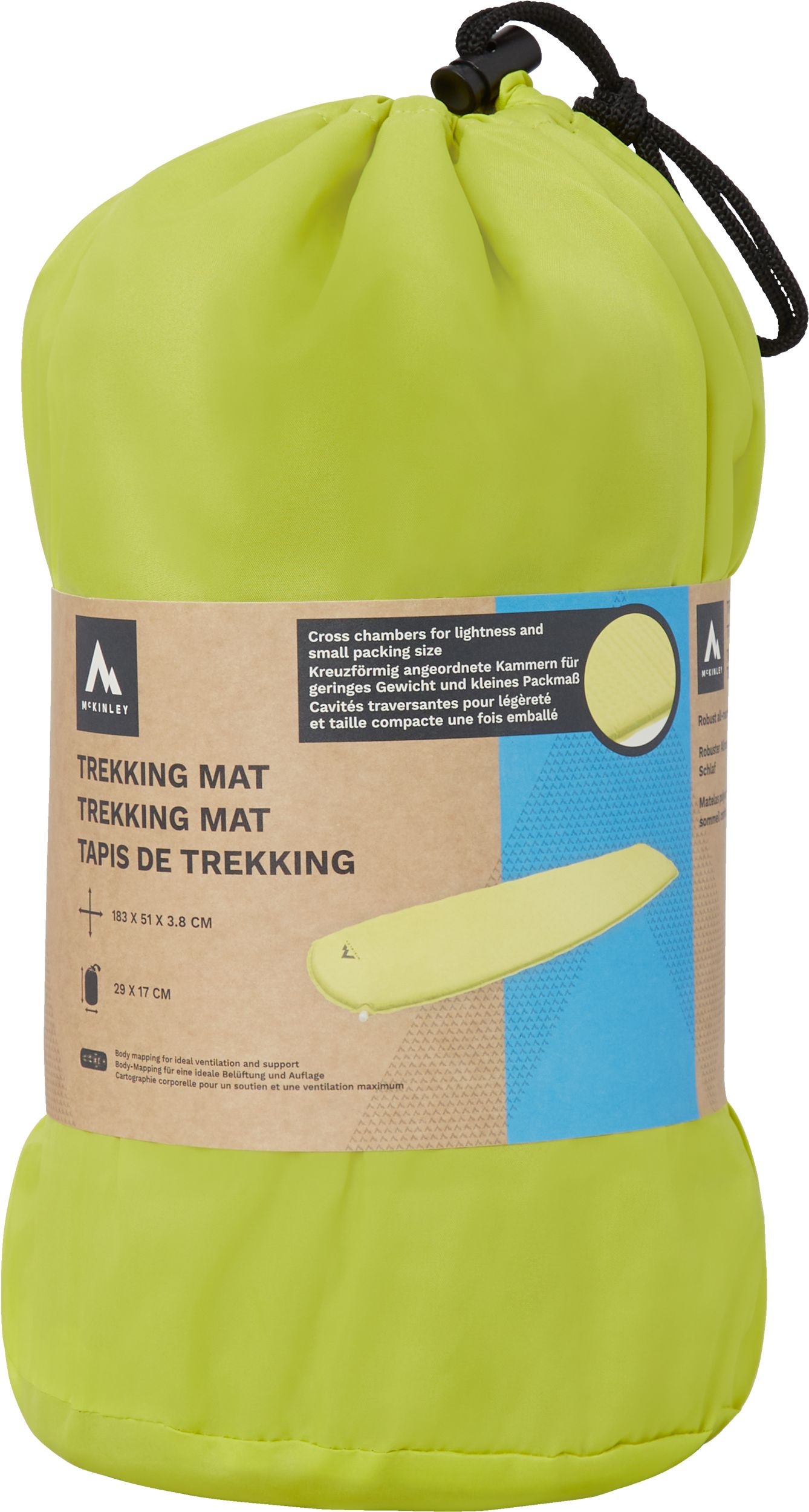 McKinley Trekker 3.8 SI Sleeping Mat Front_Flat